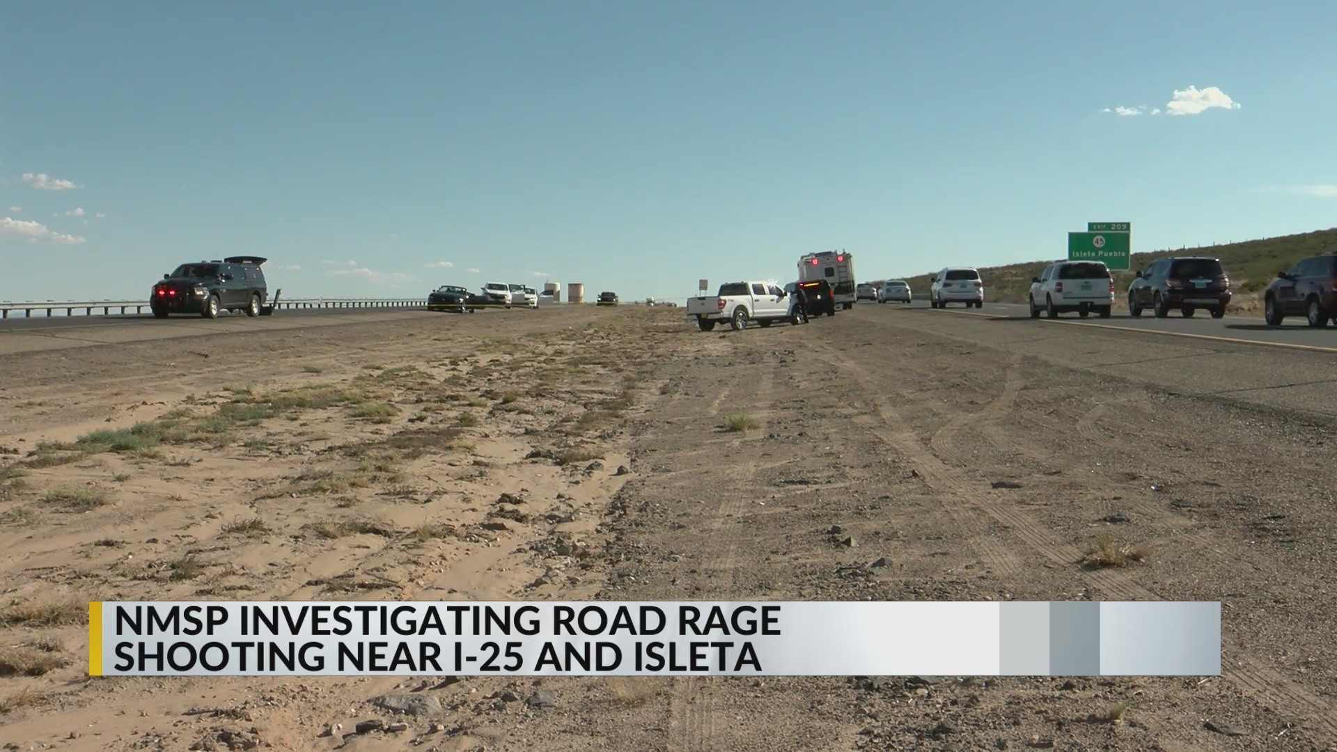 NMSP investigating road rage shooting on I25 near Isleta Pueblo KRQE