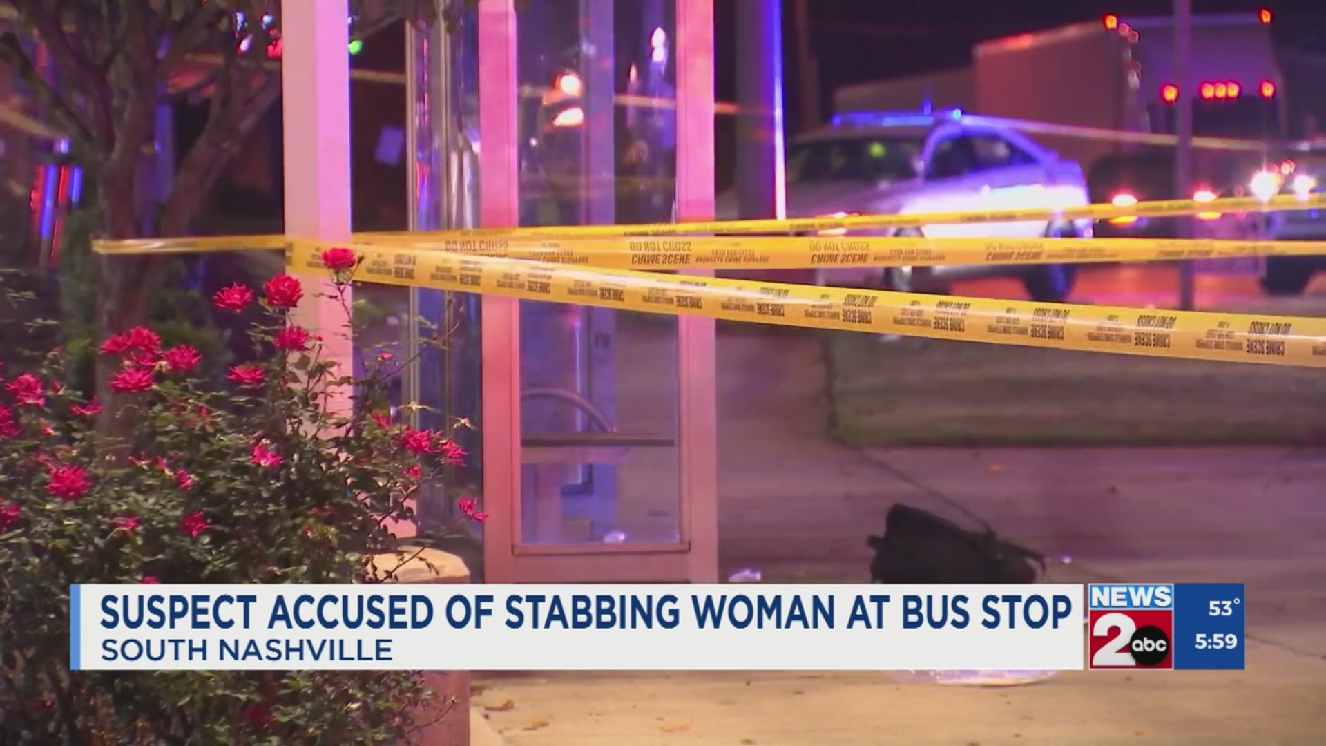 Suspect accused of stabbing woman at South Nashville bus stop – WKRN News 2