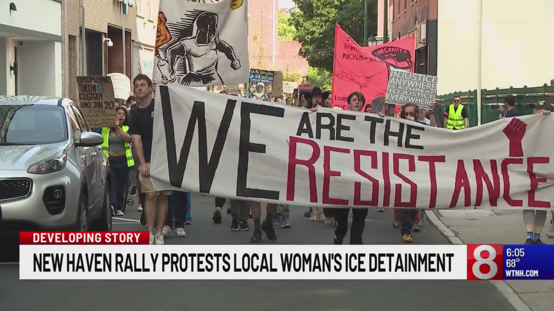 Dozens gathered outside of New Haven courthouse to protest local woman ...