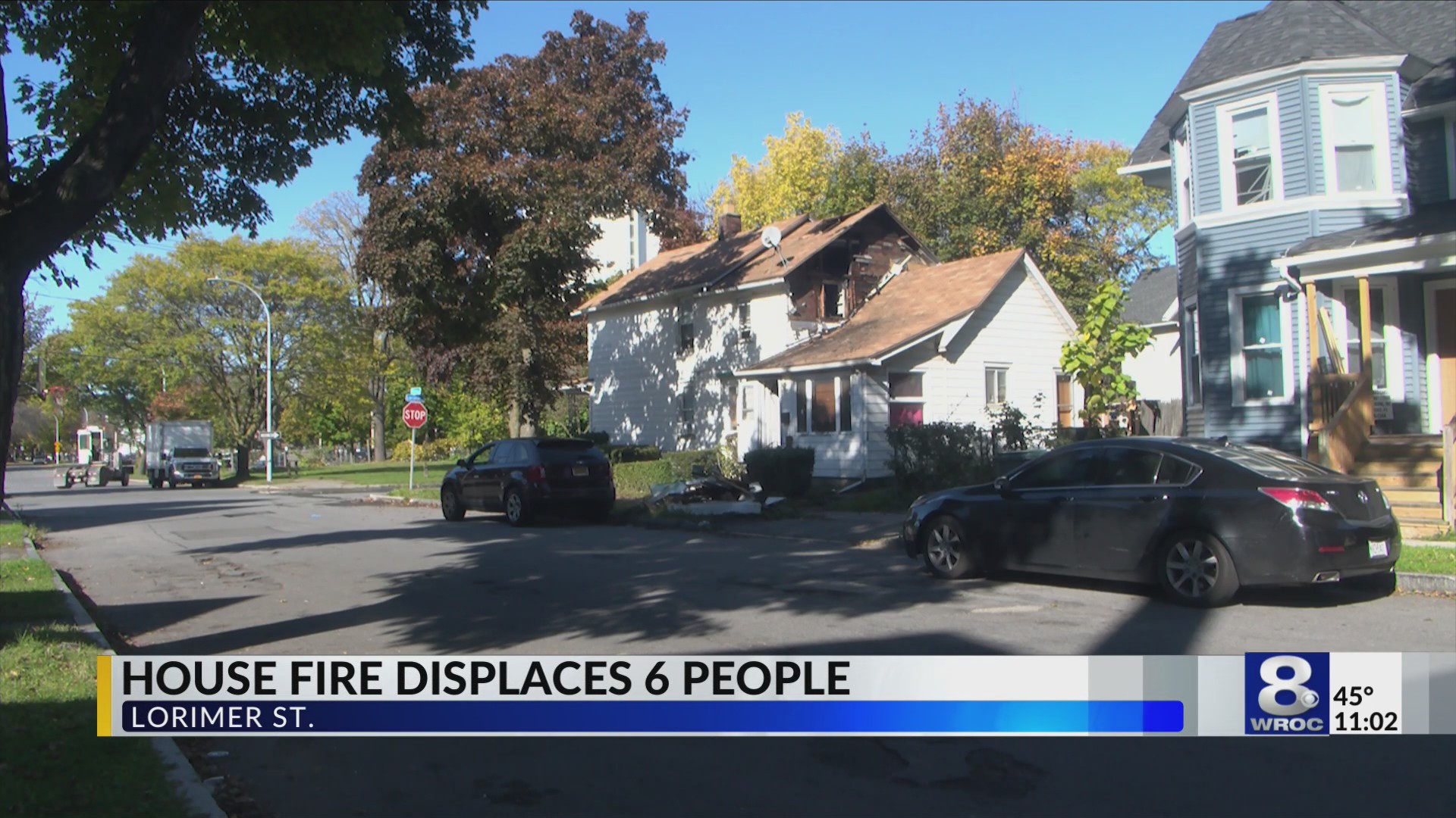 RFD 4 adults, 2 children displaced after Lorimer Street house fire