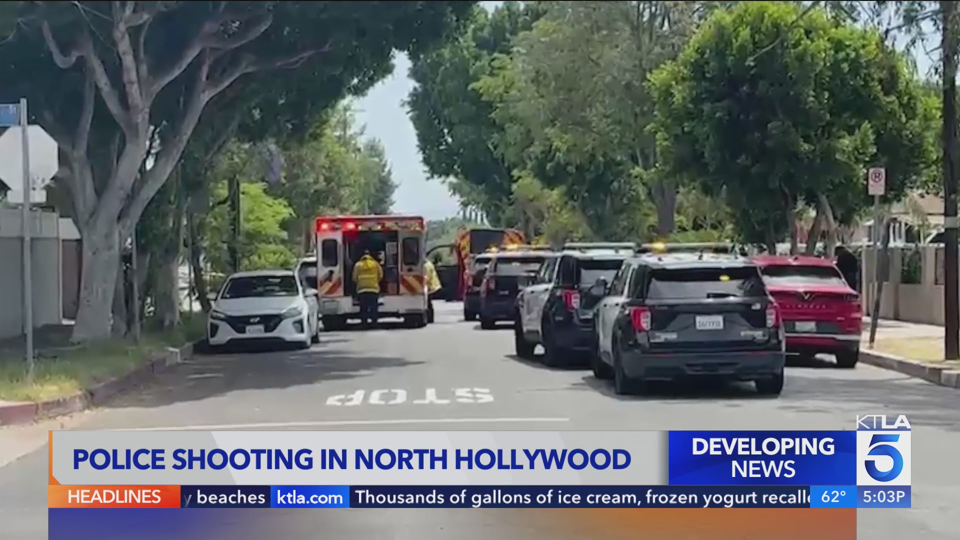 2 dead in North Hollywood stabbing, shooting incident – KTLA