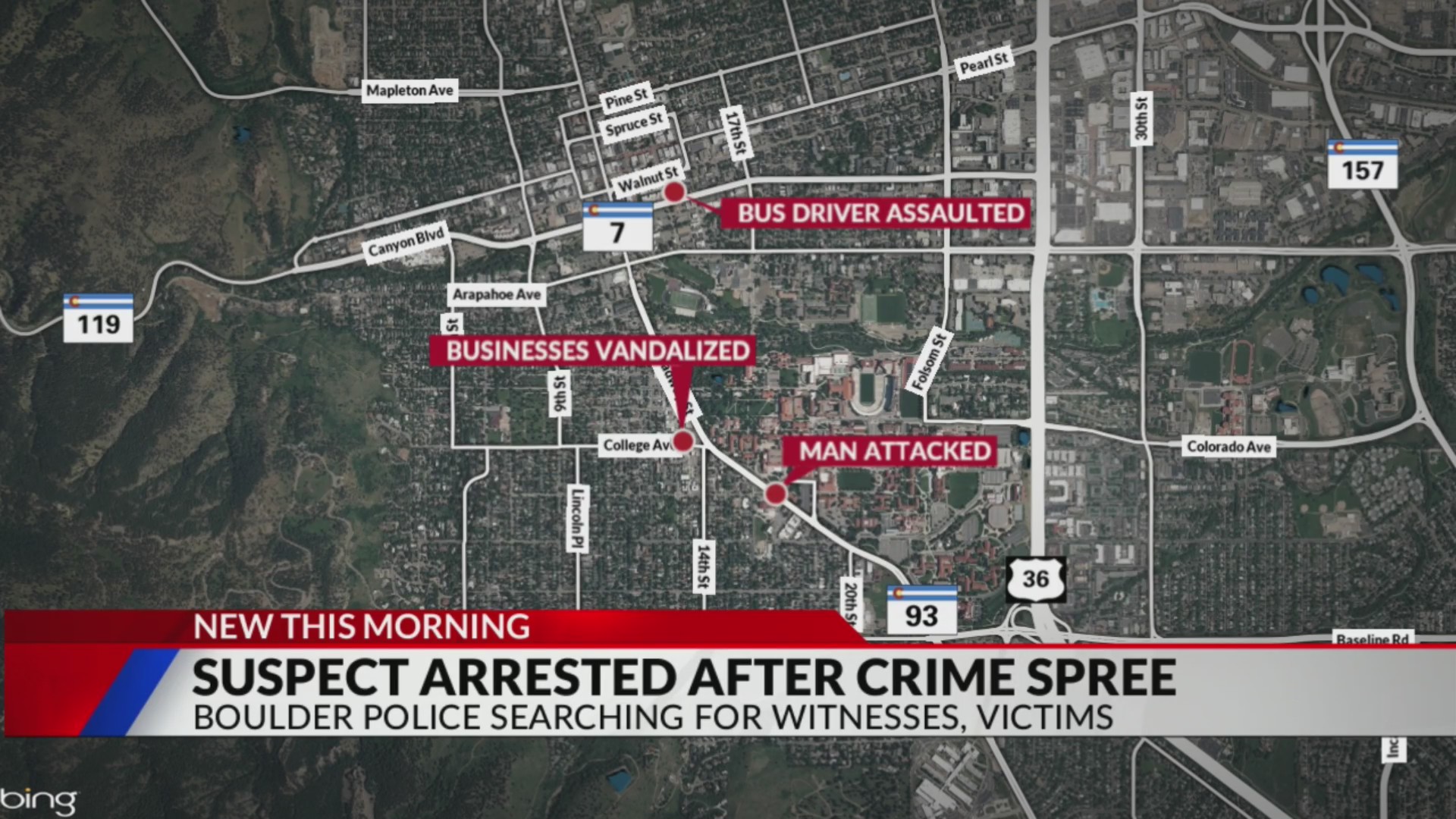 Suspect arrested after Boulder crime spree – FOX31 Denver
