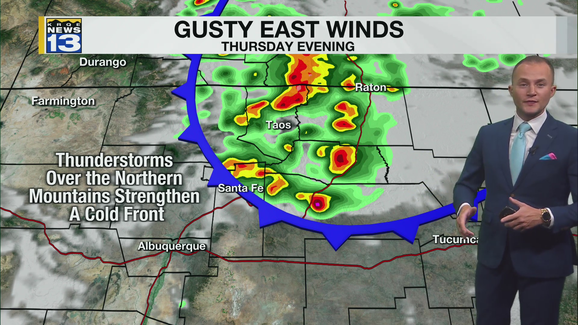 Rain chances return with a cold front Thursday – KRQE NEWS 13 ...
