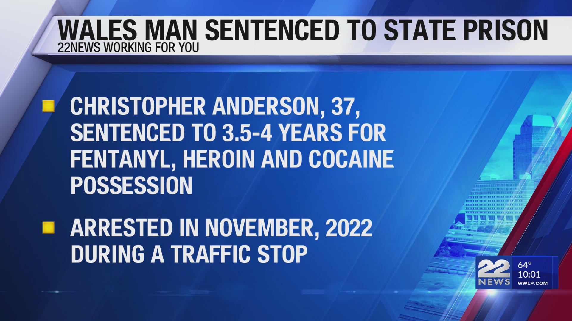 Wales man sentenced to prison for distributing fentanyl – WWLP