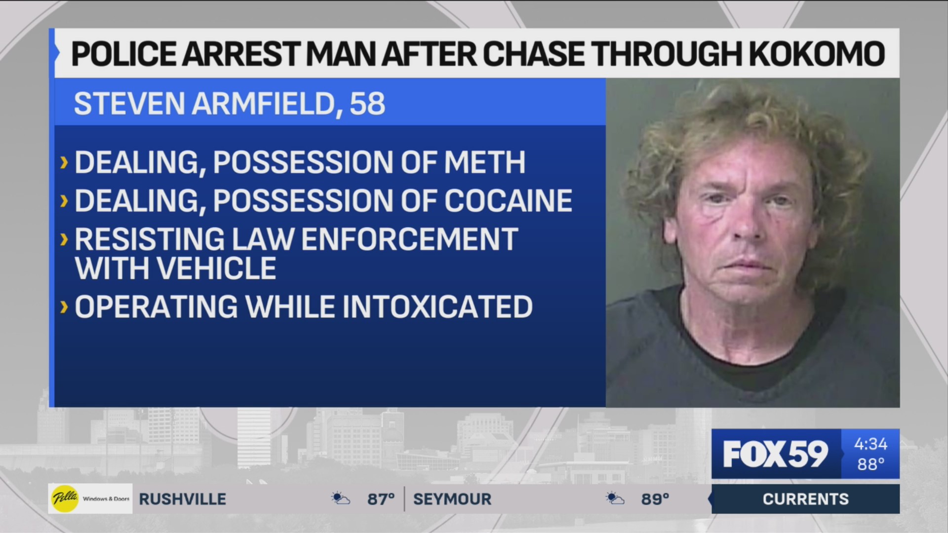 Police arrest drunk Kokomo man after chase around city Fox 59