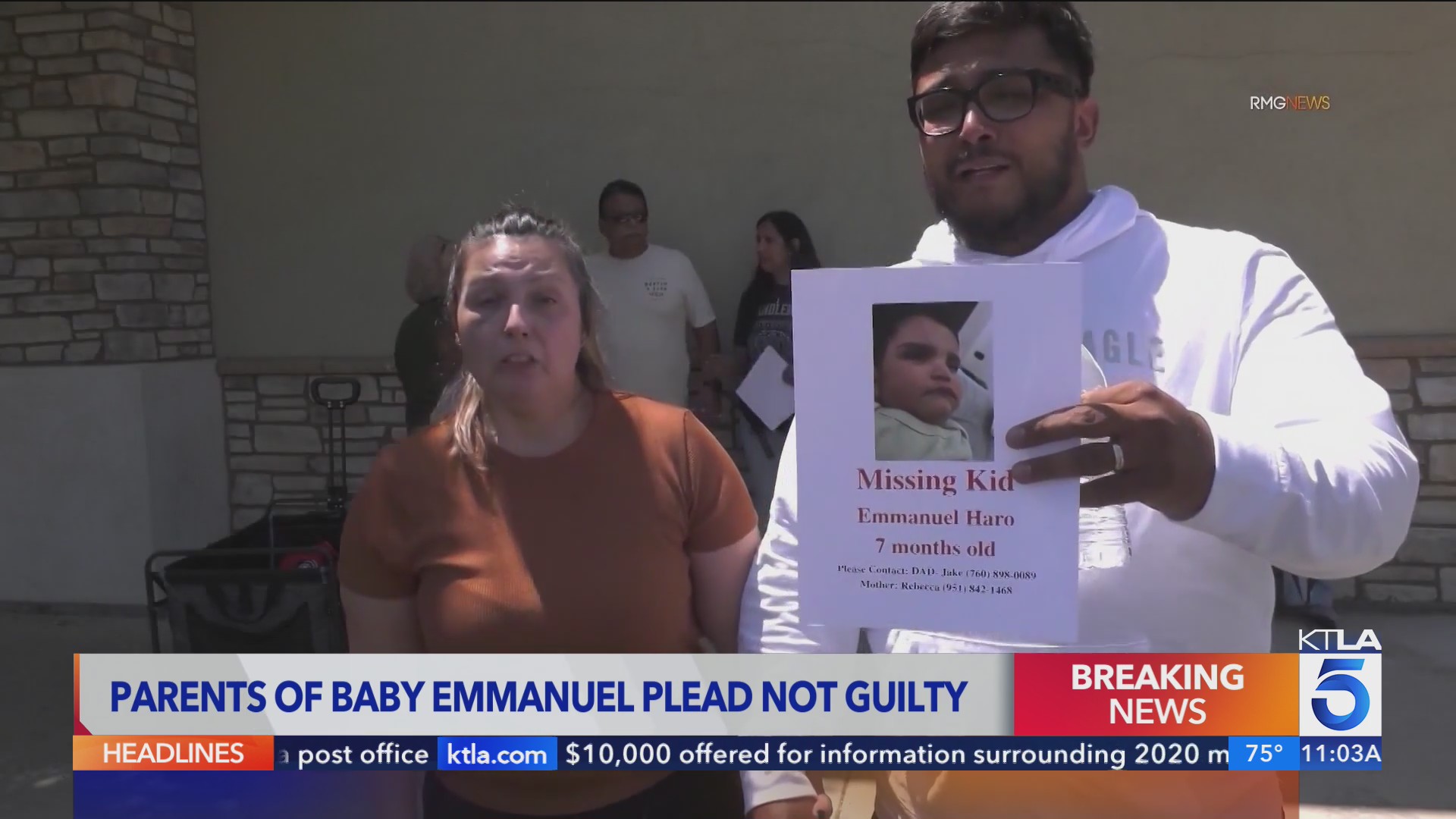 Parents of Baby Emmanuel plead not guilty to murder – KTLA