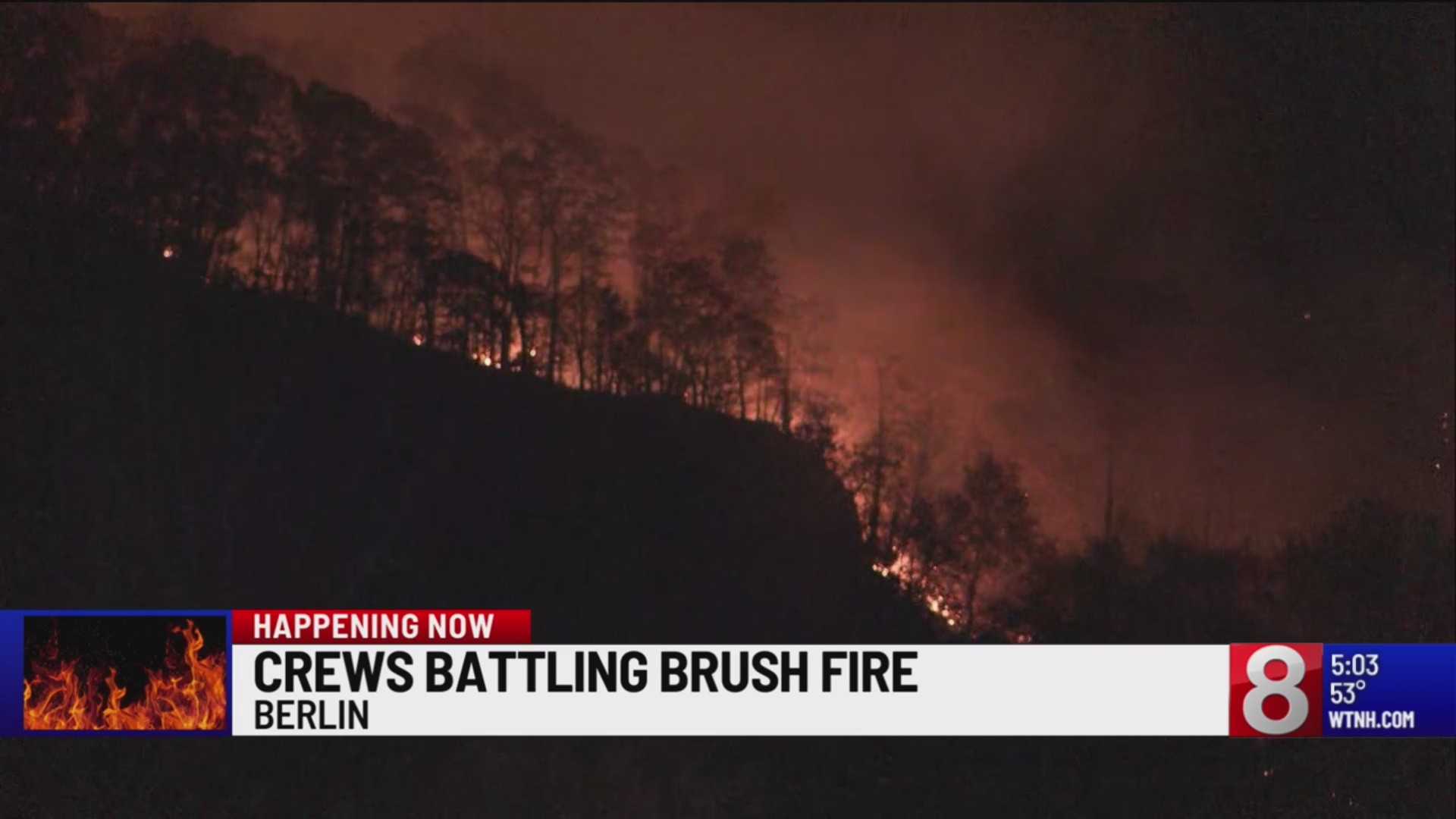 Crews battle brush fire in Berlin – WTNH.com