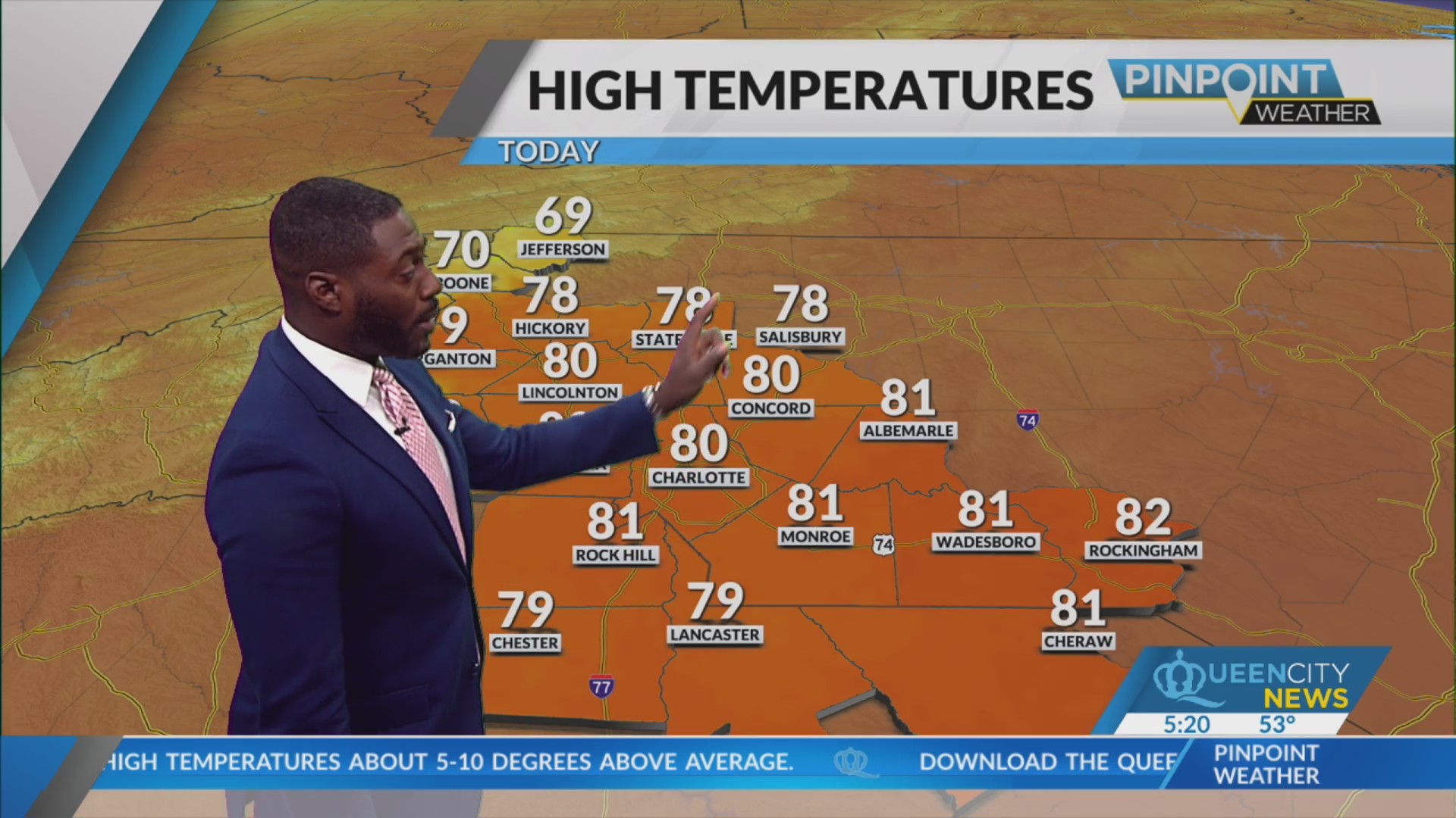 Wednesday Outlook Sunshine, 80 temps in Charlotte Queen City News