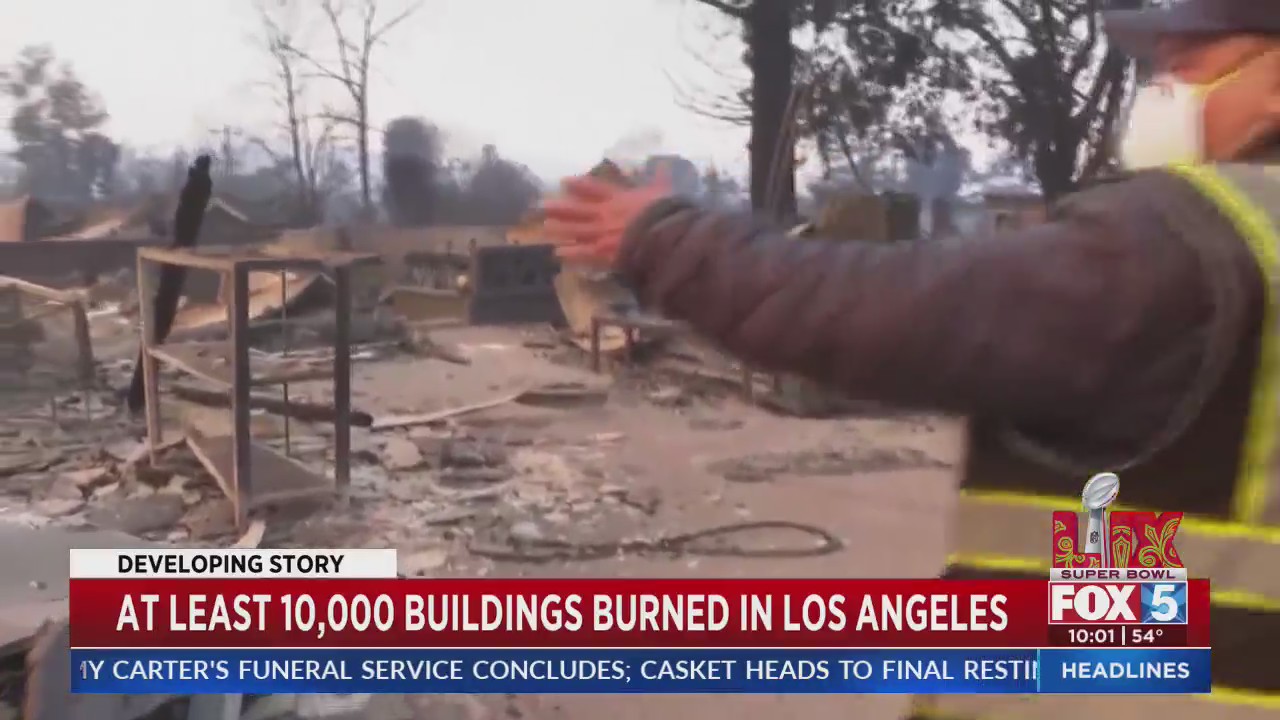 At least 10,000 buildings burned in LA – FOX 5 San Diego & KUSI News