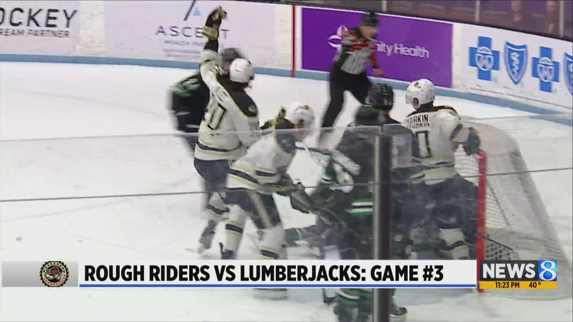 Kermit Rough Rider Game Rough Riders vs. Lumberjacks: Game 3 – KTLA