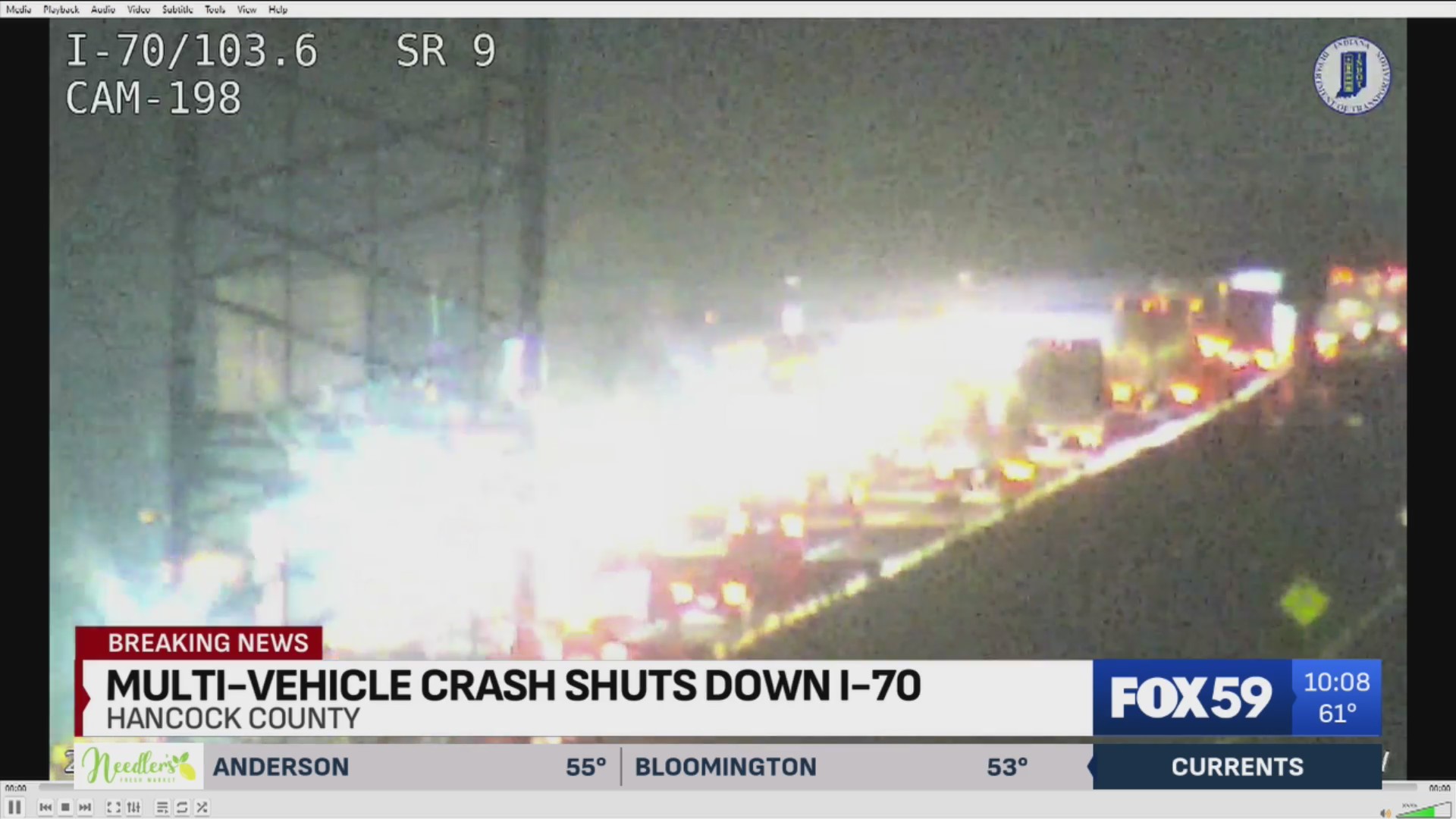 3 injured in multi-vehicle crash on I-70 WB in Hancock County – Fox 59