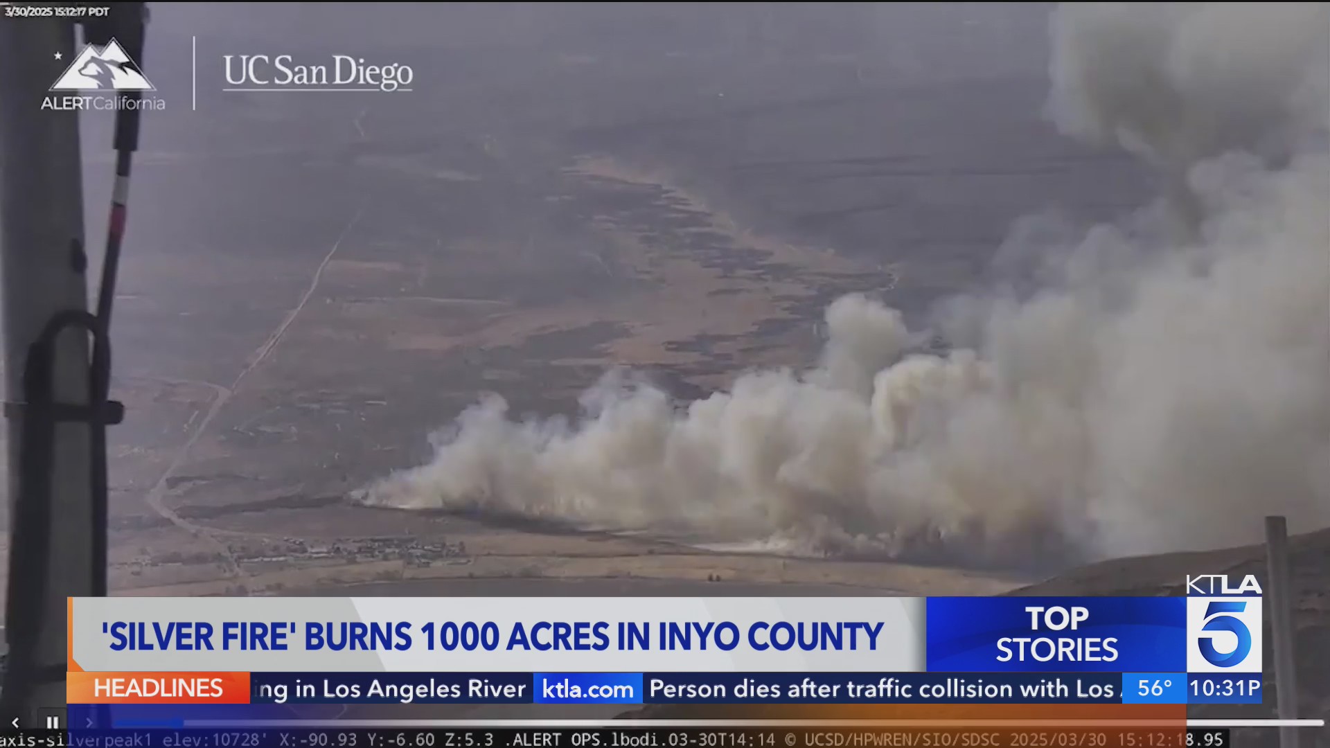 Raging Silver Fire prompts evacuations in Inyo, Mono counties – KTLA