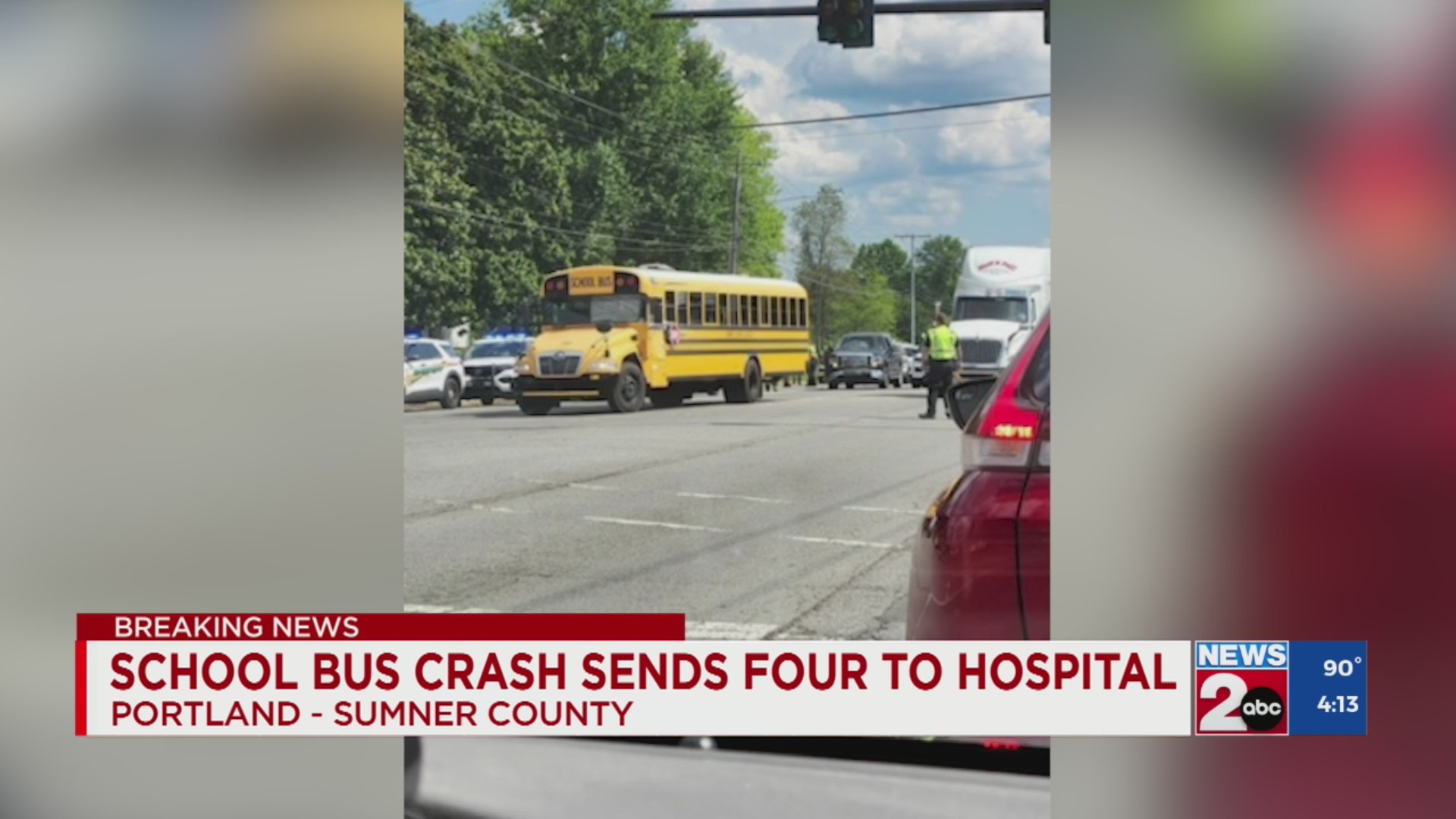Multiple children injured in Portland school bus crash – WKRN News 2