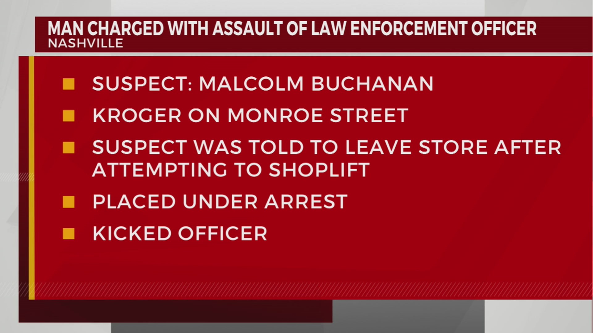 Man charged with assault of law enforcement officer – WKRN News 2