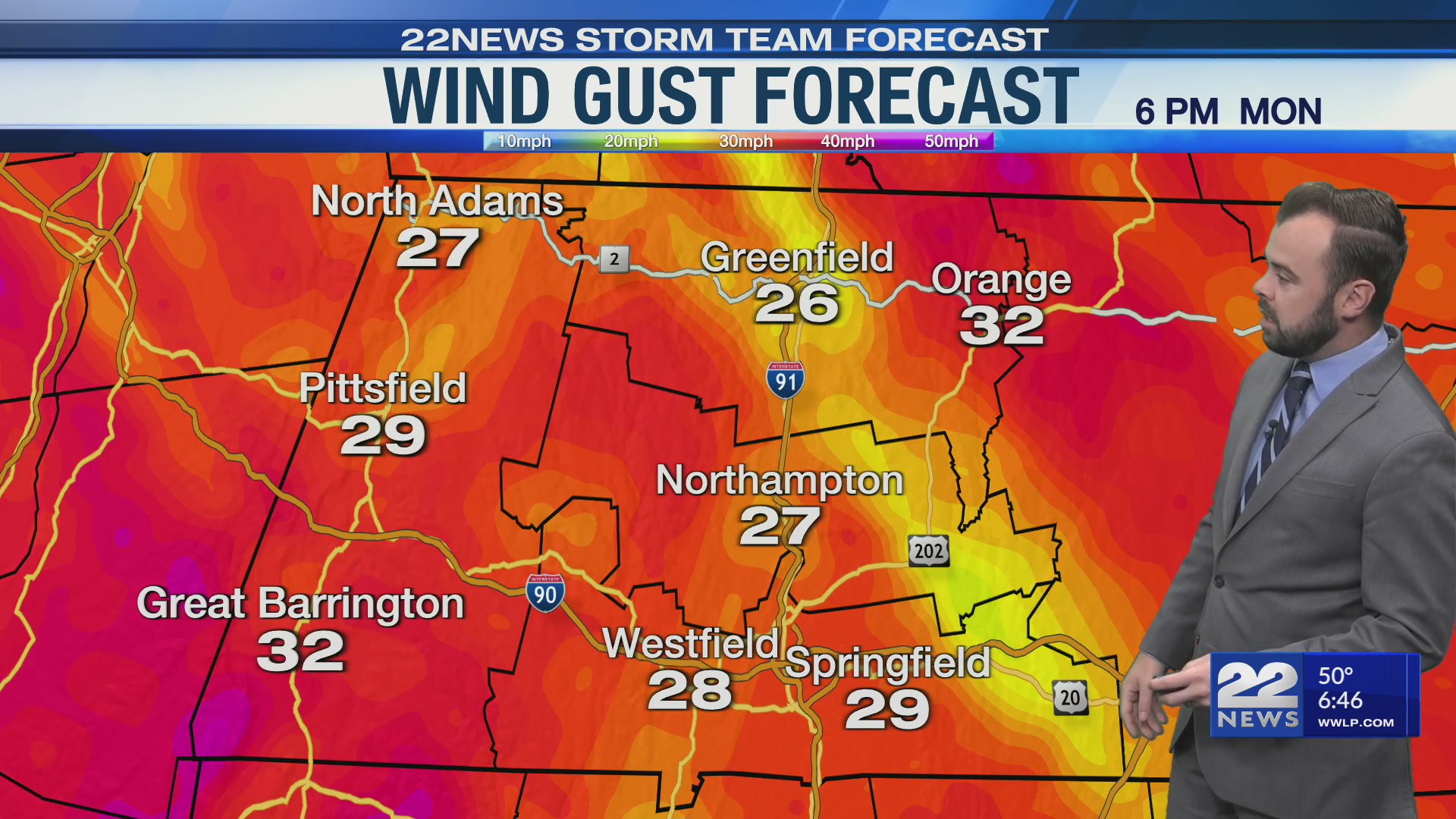 Breezy day with temperatures below average this week – WWLP