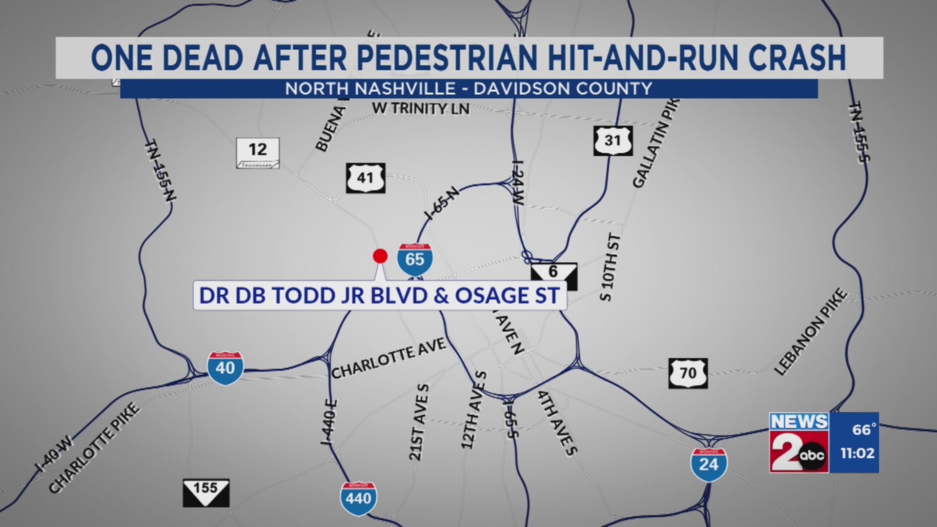 1 dead after hit-and-run crash in North Nashville – WKRN News 2