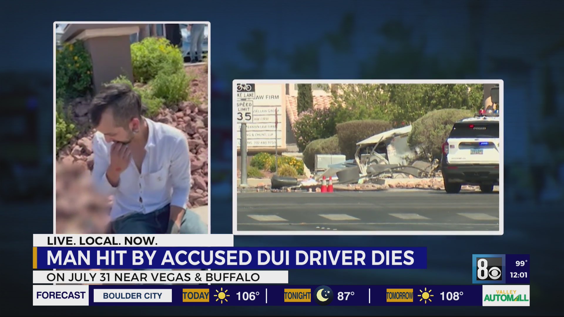 Las Vegas man dies after being struck by accused DUI driver who left ...