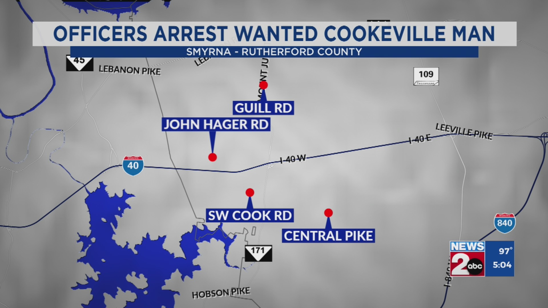 Man wanted out of Cookeville arrested after LPR hit – WKRN News 2