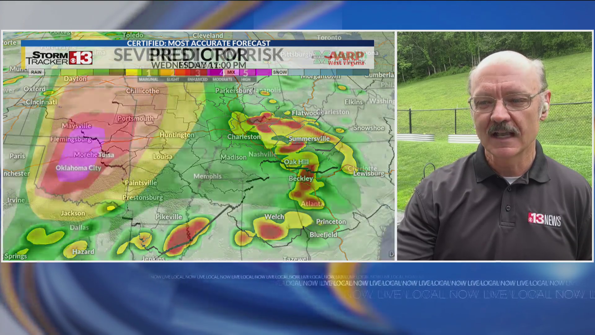 Showers Monday, severe storms possible Tues & Wed – WOWK 13 News