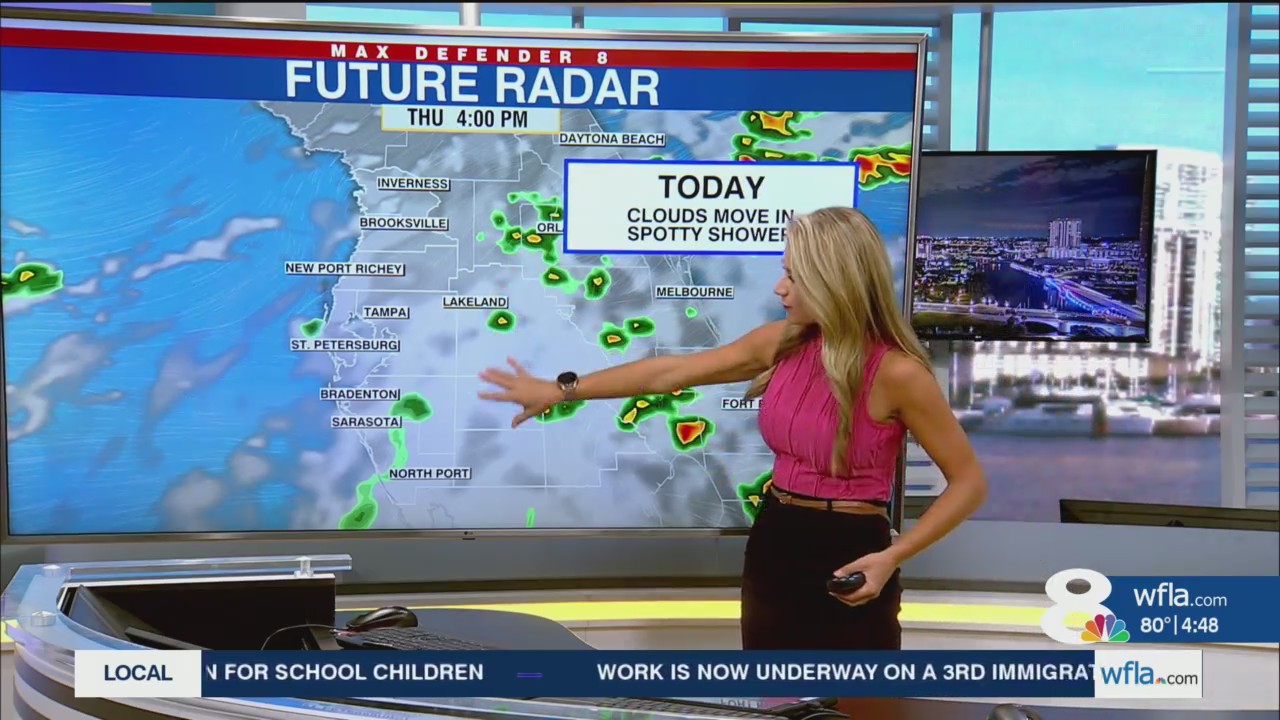 Warm w/ a few showers each day through the weekend – WFLA