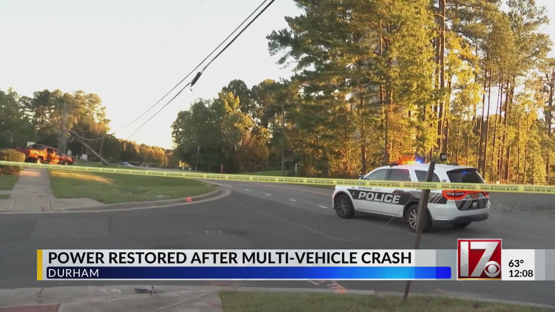 Power restored after multi-vehicle crash in Durham – CBS17.com