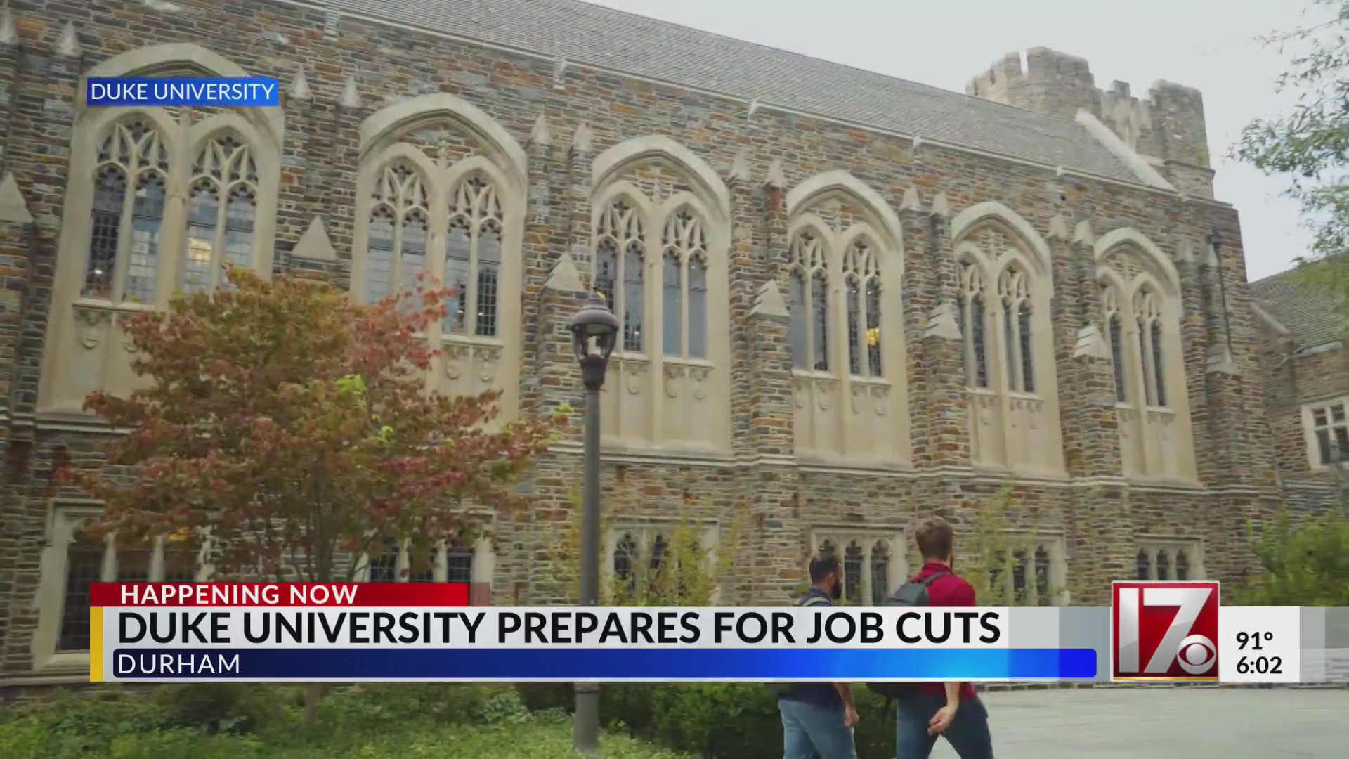 Duke University prepares for job cuts – WSPA 7NEWS