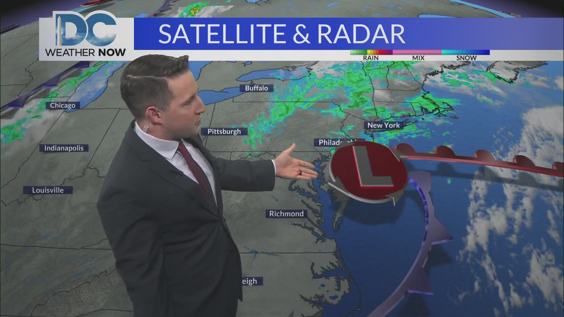 Breezy, cool, and damp start to the week 12 PM – DC News Now | DC ...