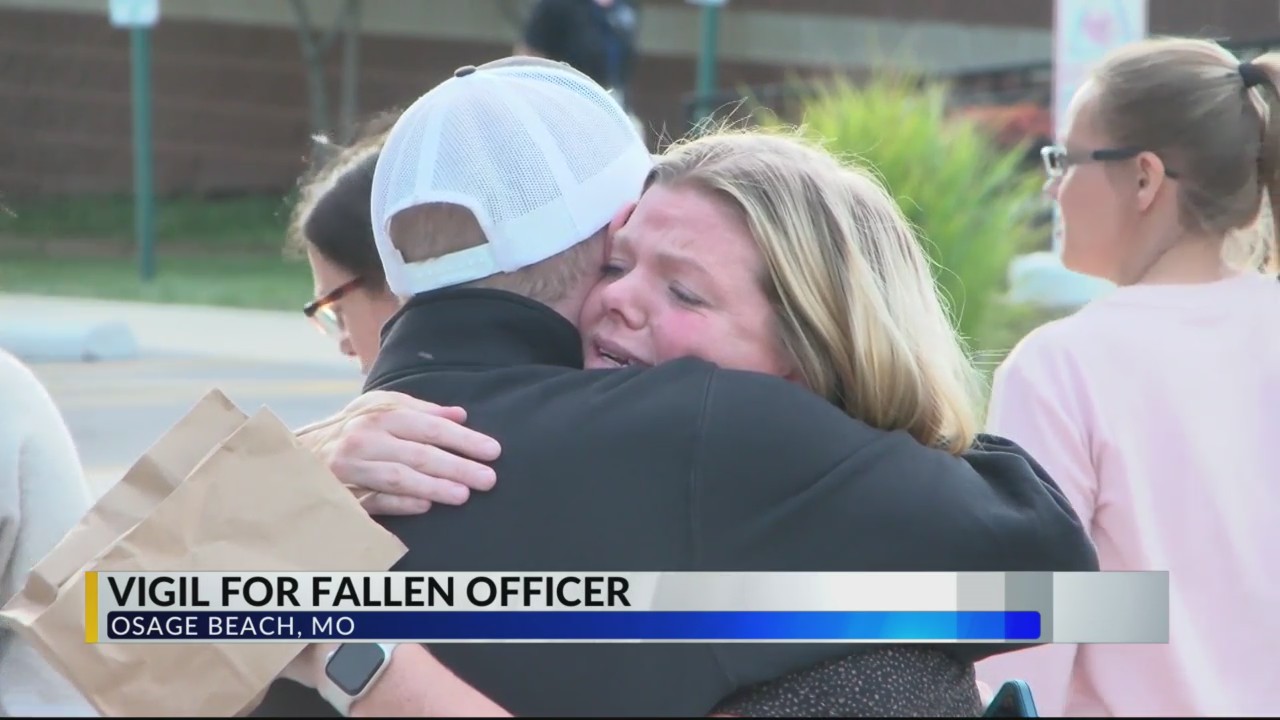 Osage Beach community mourns loss of police officer at vigil – KOLR ...