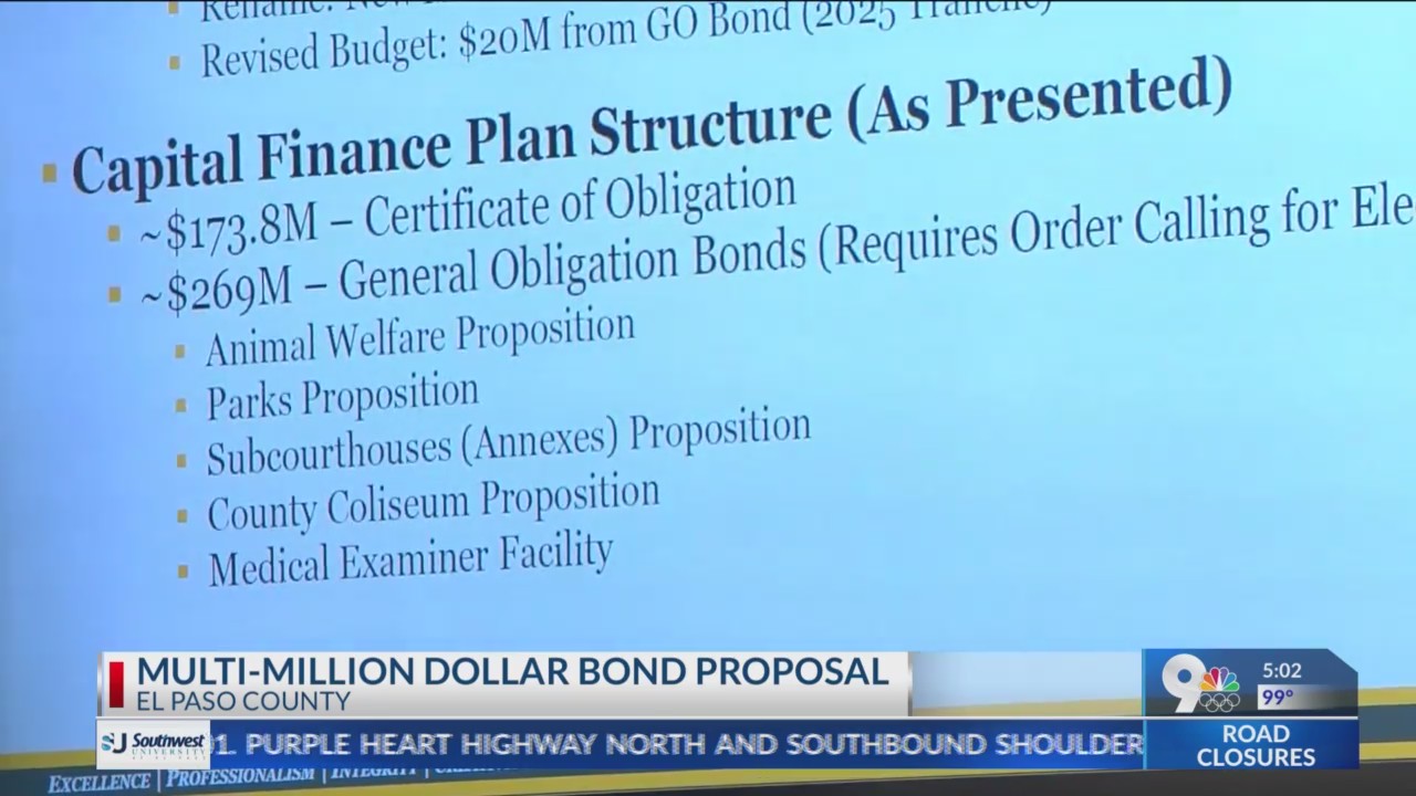 Final revisions of County’s multi-million bond proposal – KTSM 9 News