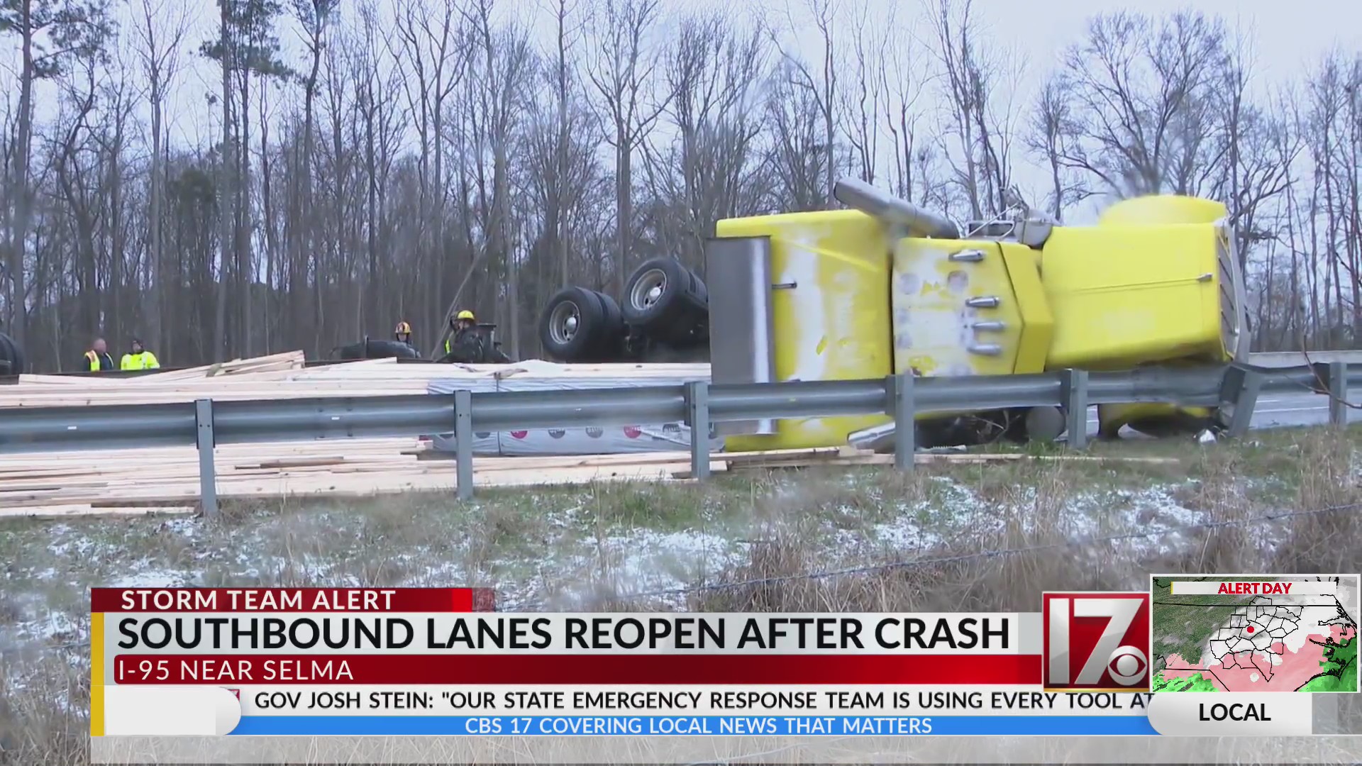 I-95 south lanes reopen in Johnston County after tractor-trailer crash ...