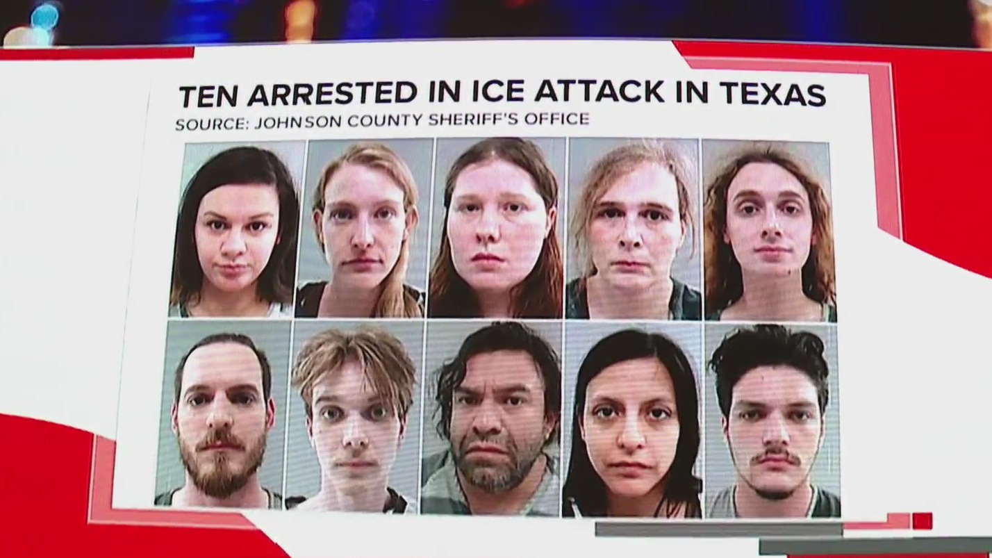 10 arrested for ambush attack on Texas immigration detention center ...