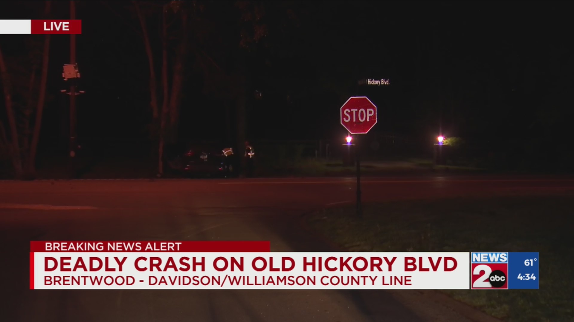 Woman dead after crash on Old Hickory Boulevard in Brentwood – WKRN News 2