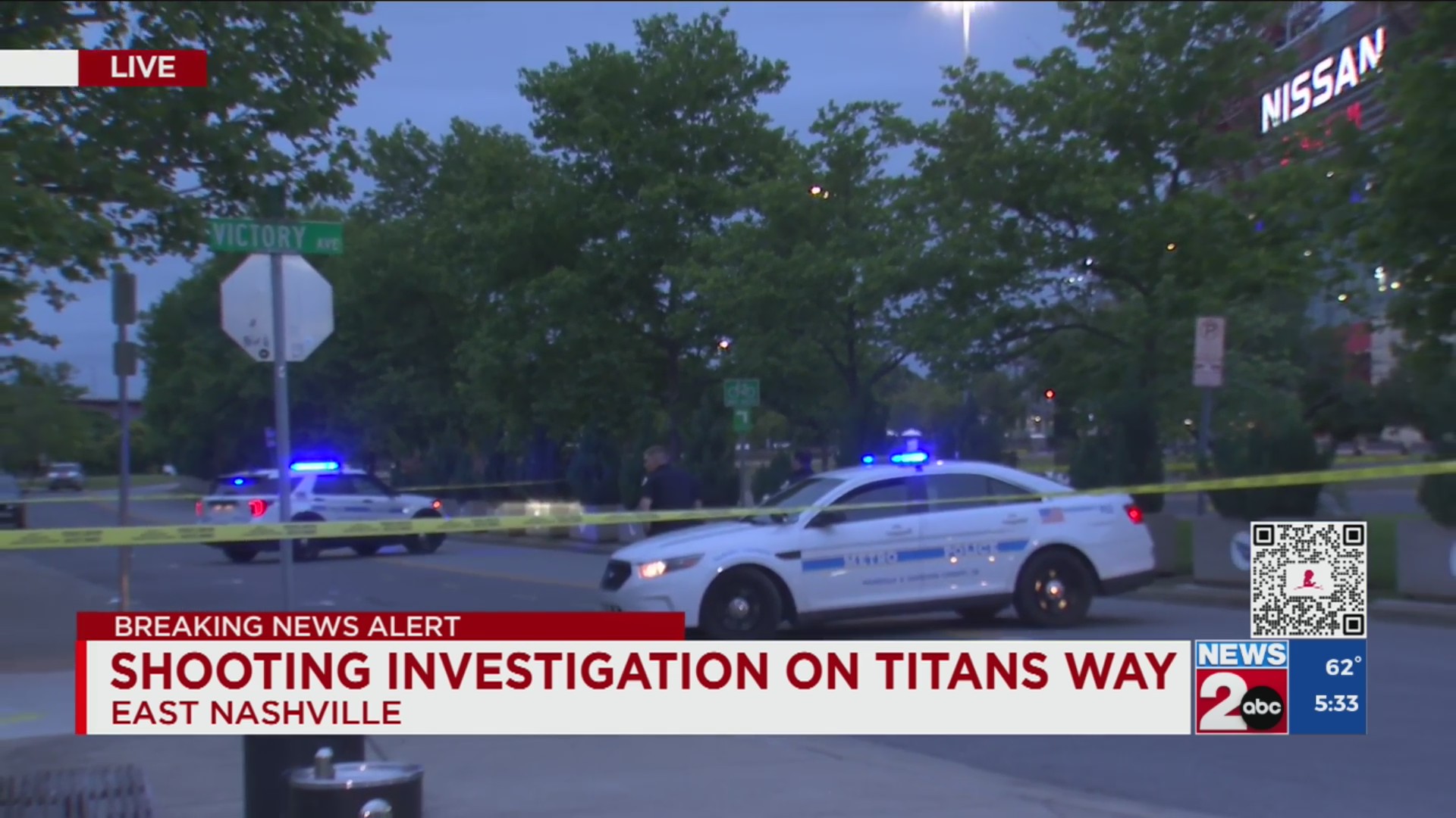 Shooting investigation underway on Titans Way in Nashville – WKRN News 2