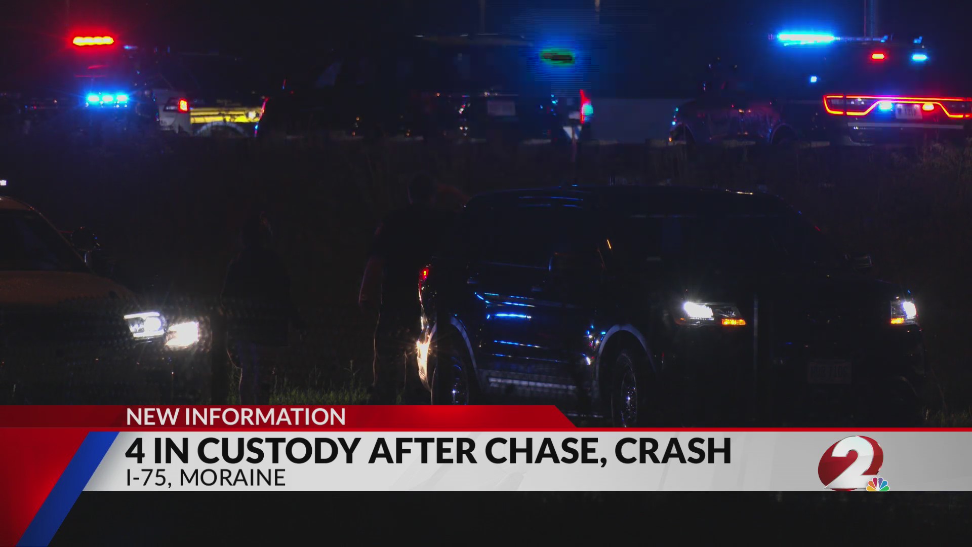 4 in custody after chase, wrong-way crash on I-75 – WDTN.com