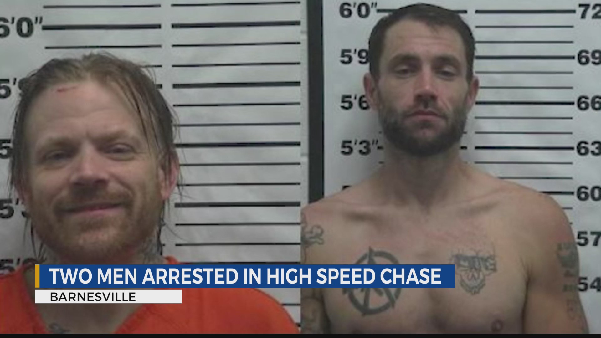 Two Ohio men arrested after high-speed chase and manhunt ends in crash ...