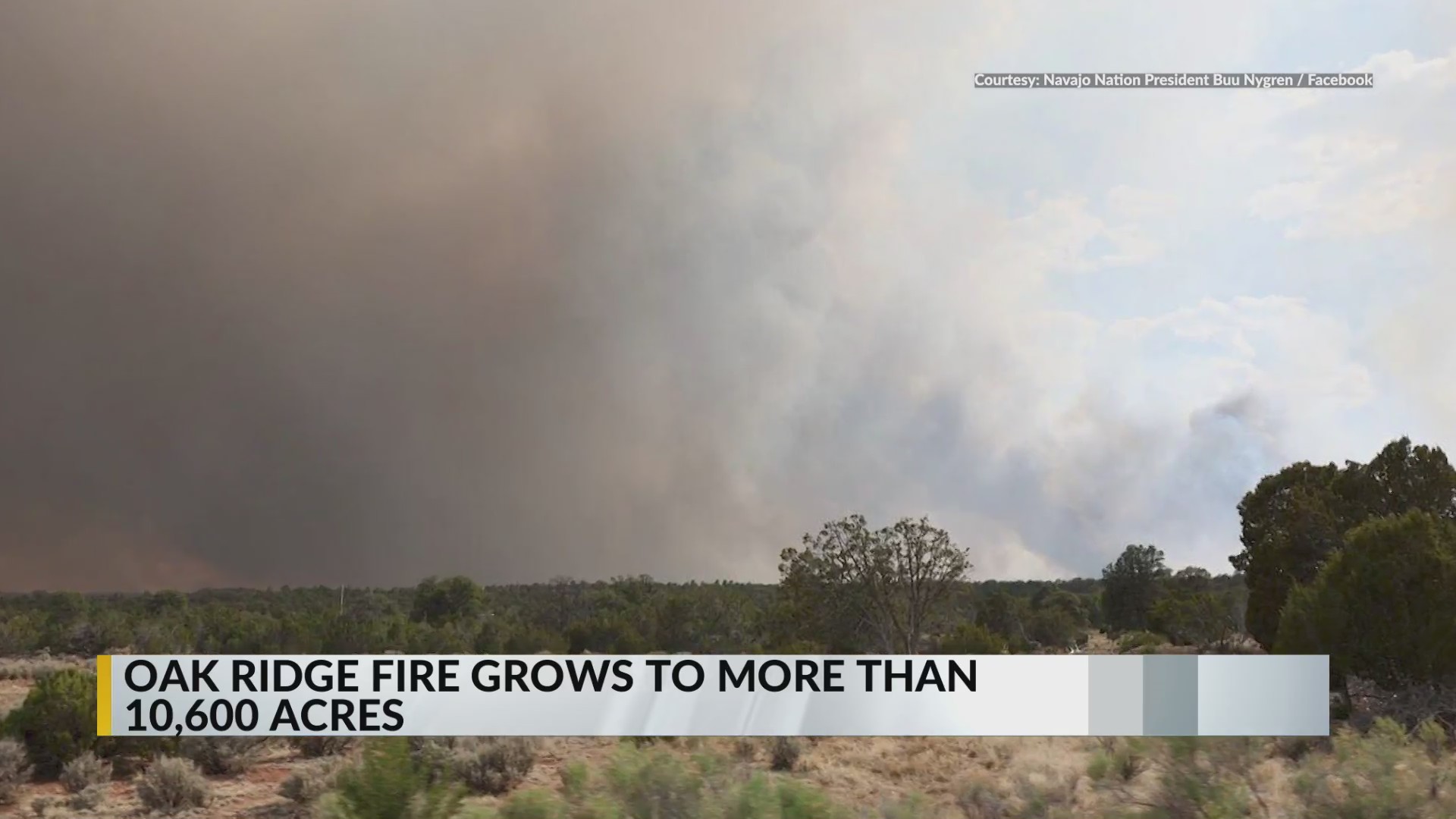 Oak Ridge Fire burns over 10,600 acres in Navajo Nation – KRQE NEWS 13 ...