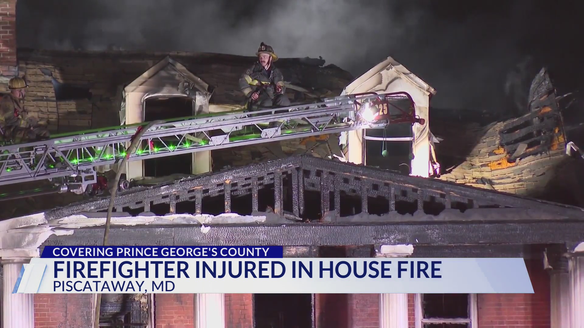 5 displaced, firefighter hurt as crews battle house fire in Prince ...