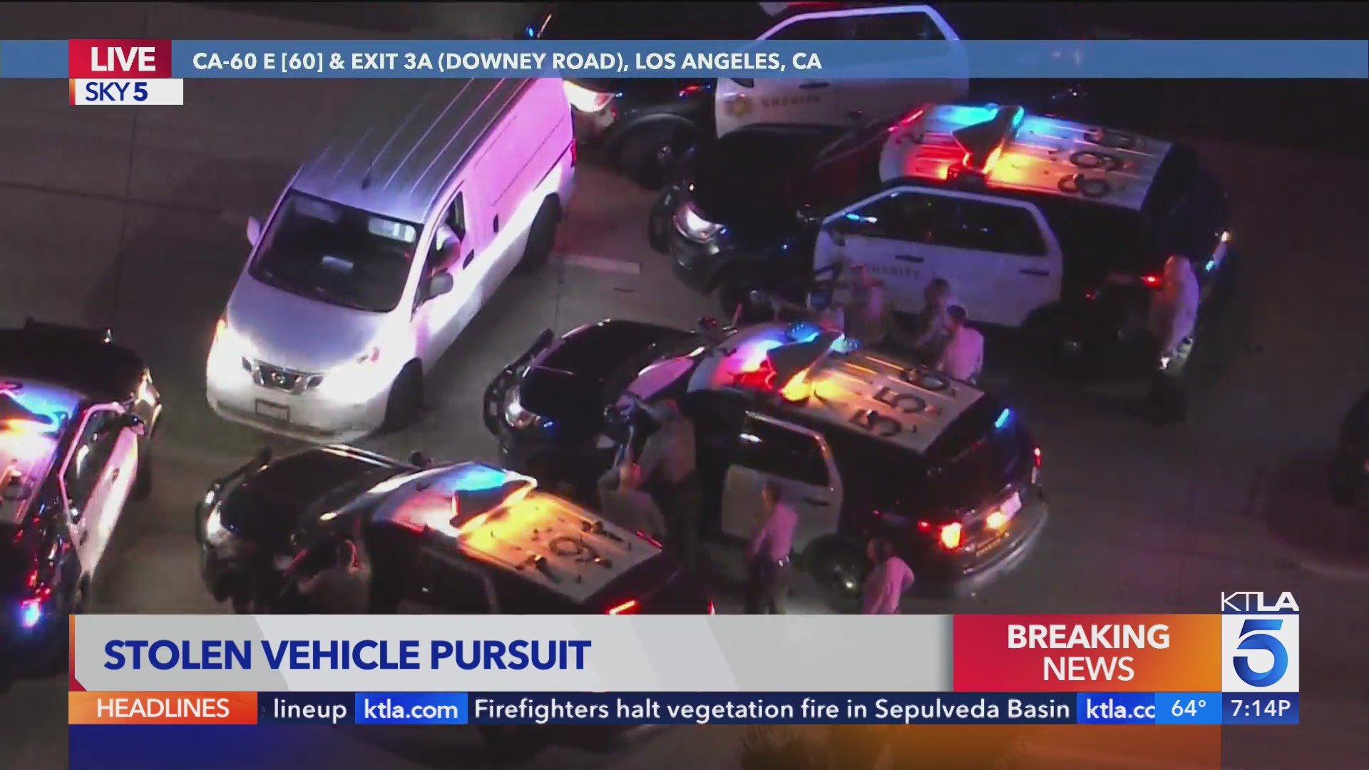 Stolen vehicle suspect arrested after pursuit in SoCal – KTLA