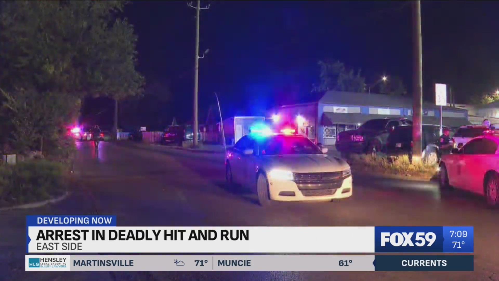 Man killed in hitandrun crash on Indy’s east side, driver arrested