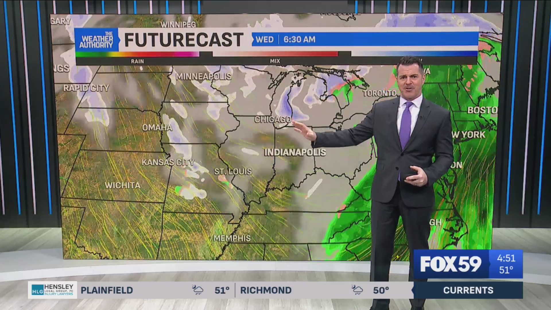 Rain exits before winter blast returns midweek – Fox 59