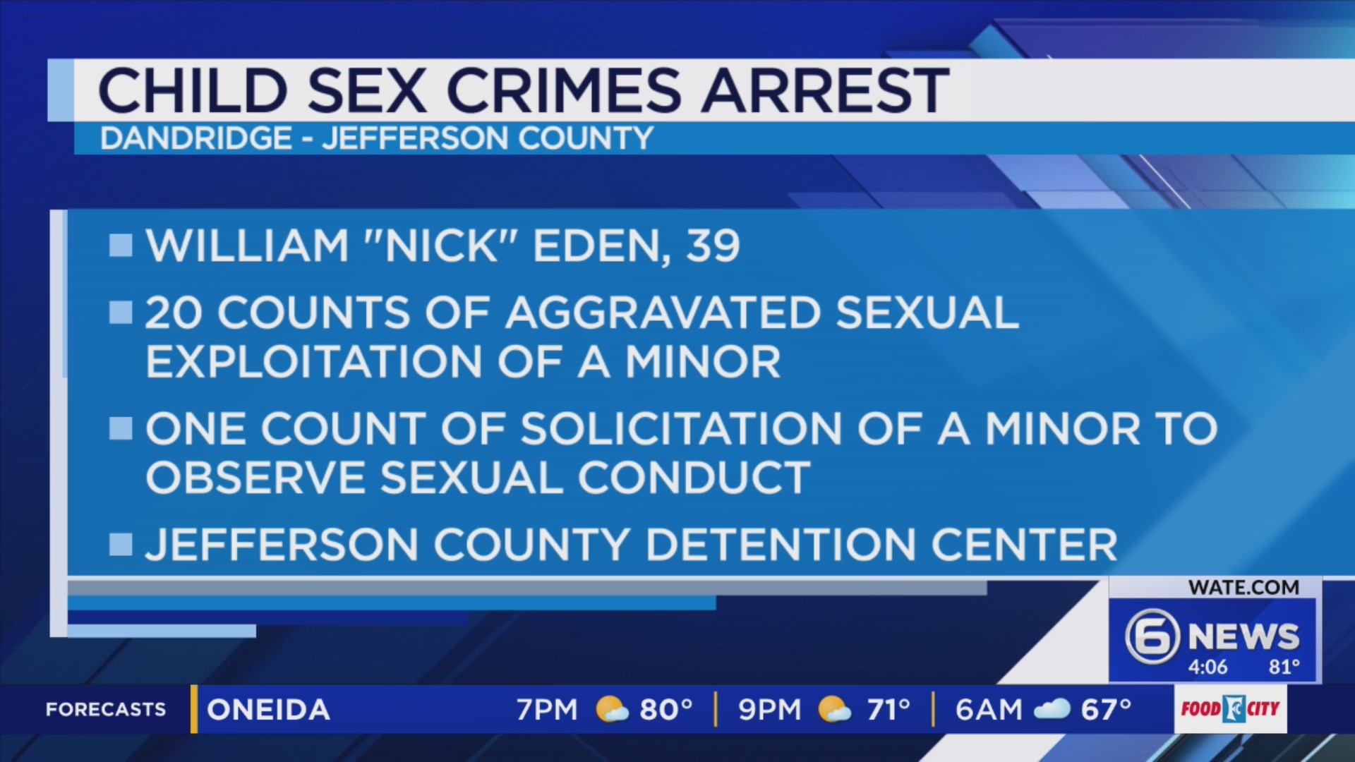 Dandridge man accused of child sex crimes involving Snapchat – WATE 6 ...