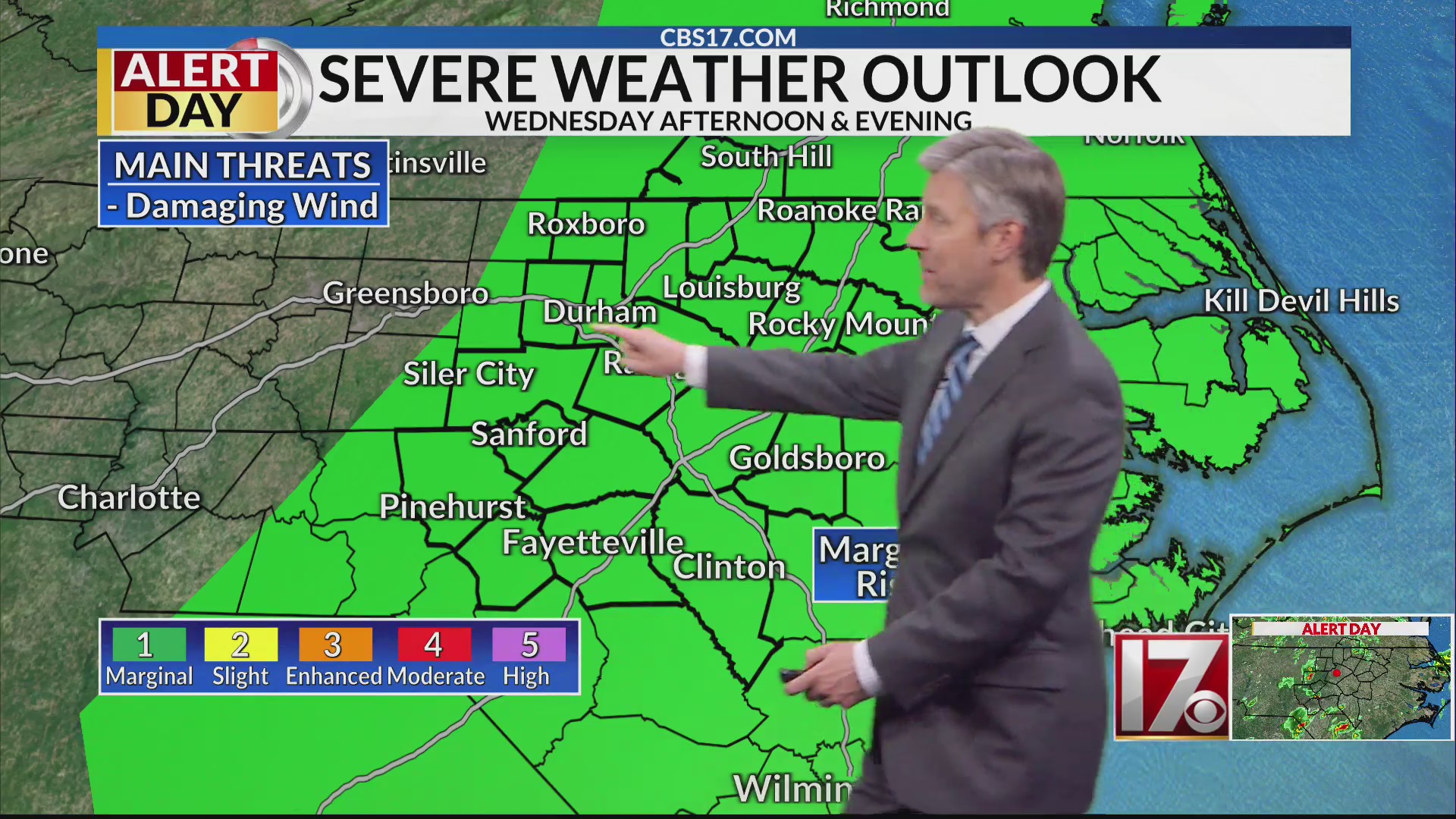 Alert Day: Scattered storms Tuesday in Central NC – CBS17.com
