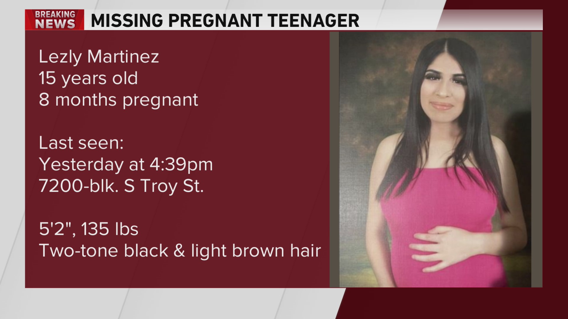 Search underway for missing 15-year-old girl CPD says is 8 months ...