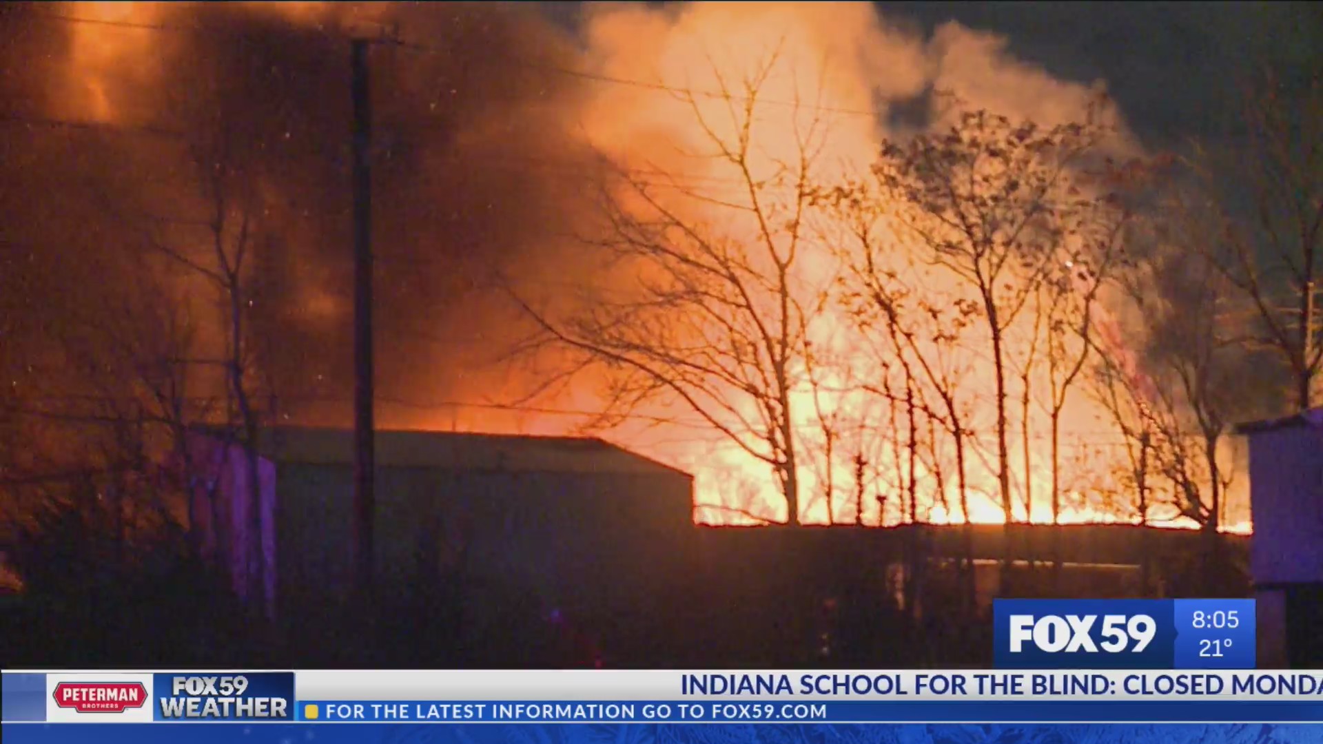 Attempt to light a heater leads to massive warehouse fire – Fox 59