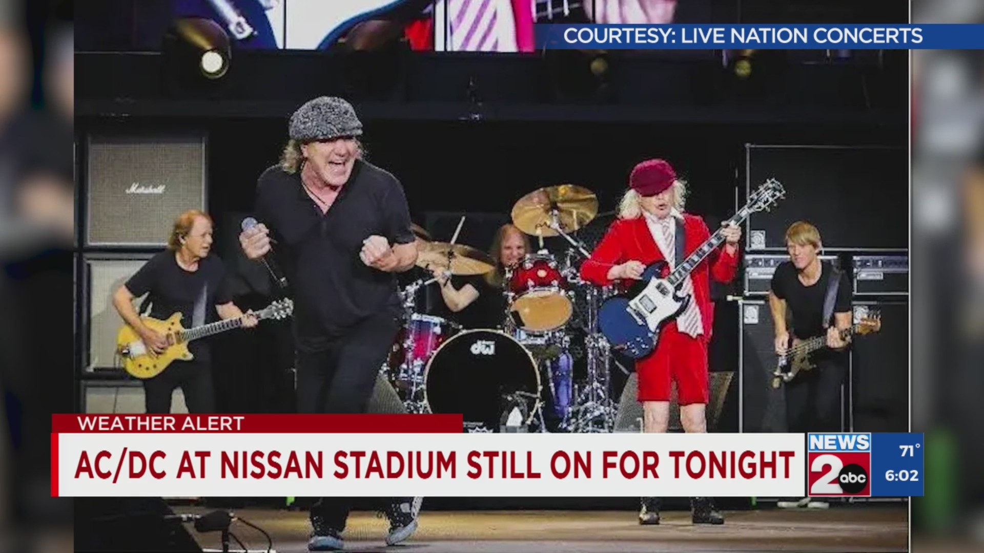 AC/DC concert at Nissan Stadium still scheduled to take place – WKRN News 2