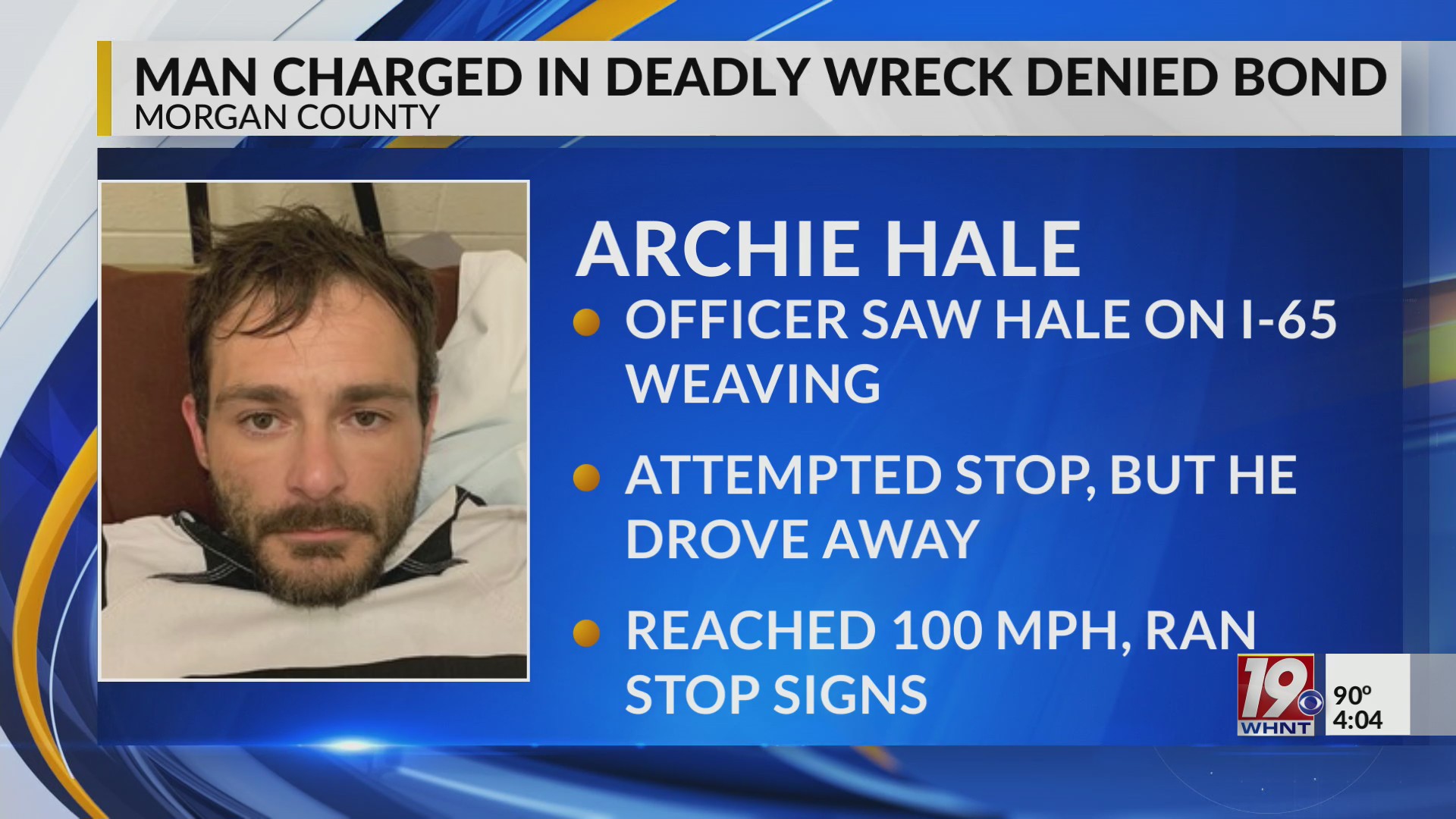 Man Charged in Deadly Wreck Denied Bond | Sept. 16, 2025 | News 19 at 4 ...