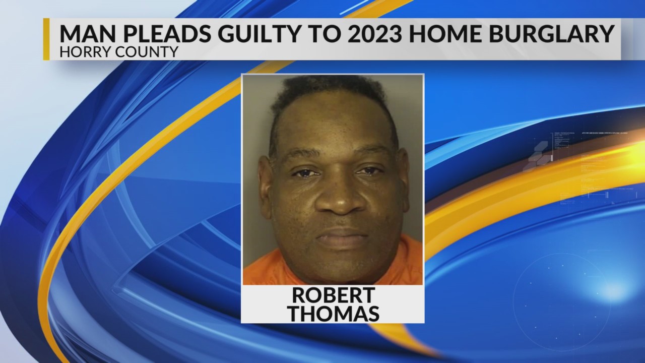 Myrtle Beach man pleads guilty to 2023 home burglary – WBTW