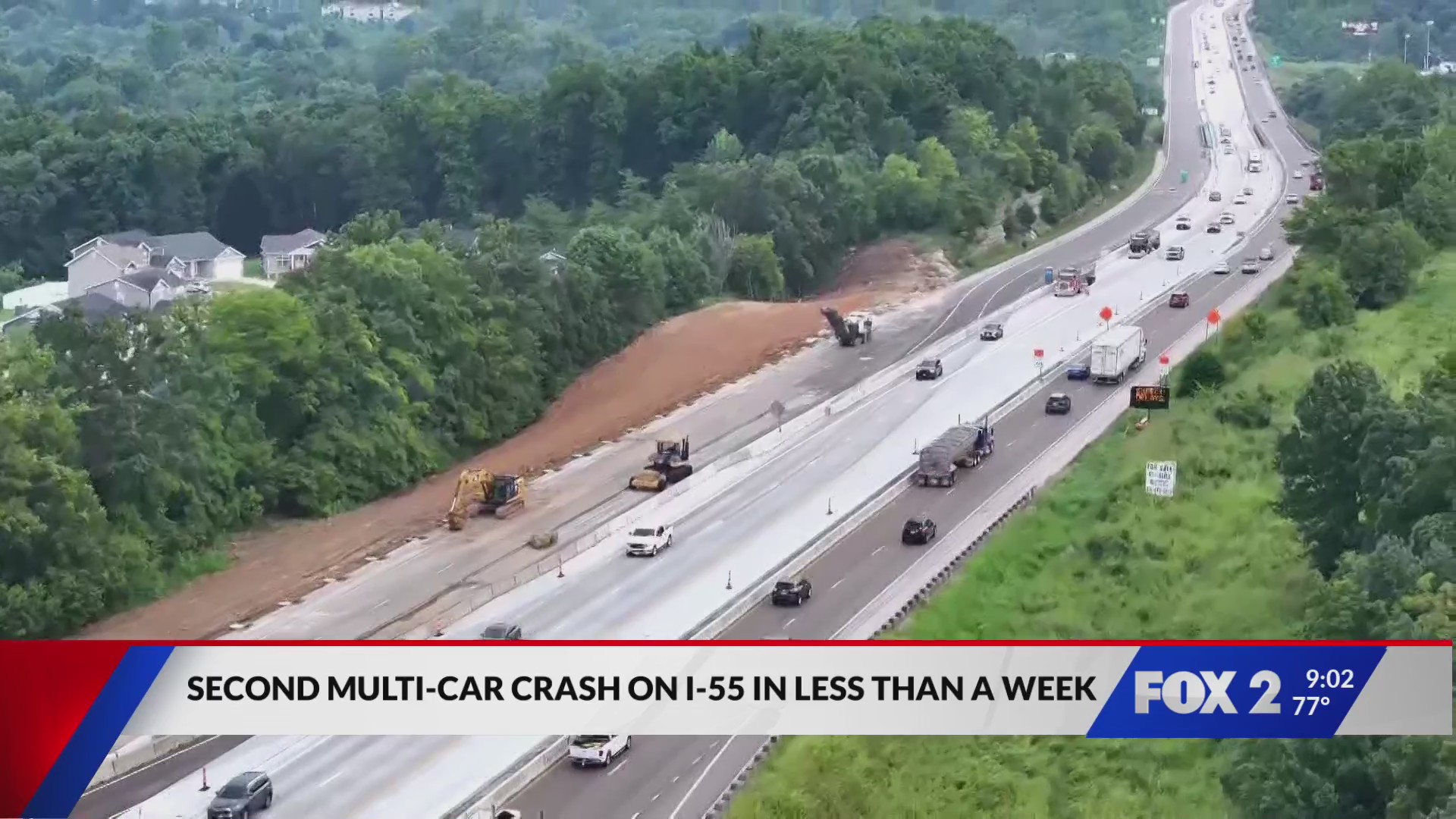 Second multi-car crash on I-55 in less than a week – FOX 2