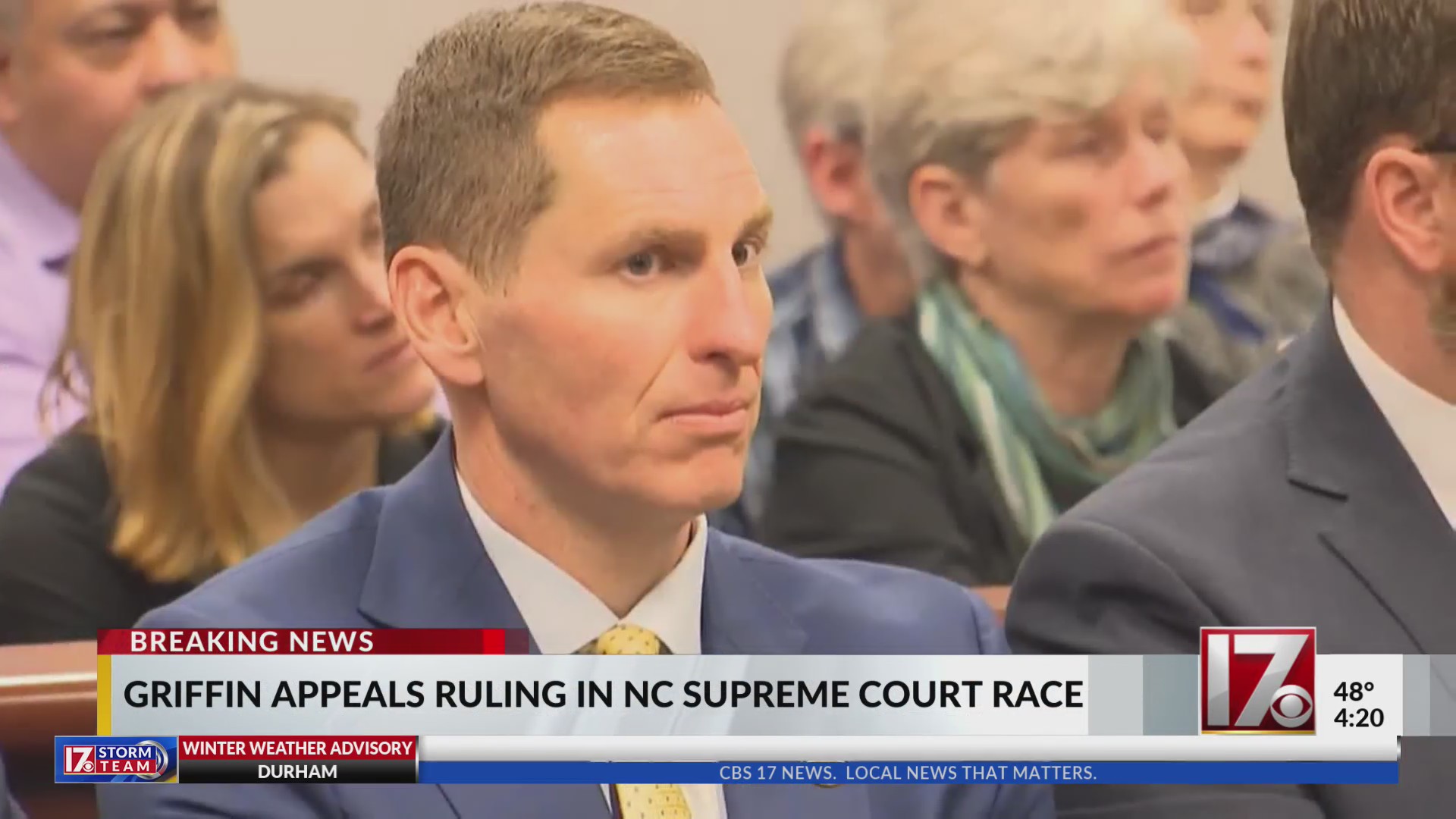 Griffin appeals ruling in NC Supreme Court race – CBS17.com