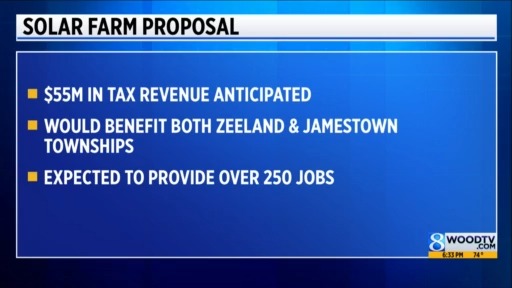 Commercial solar farm proposal spurs talks in Zeeland – WOODTV.com